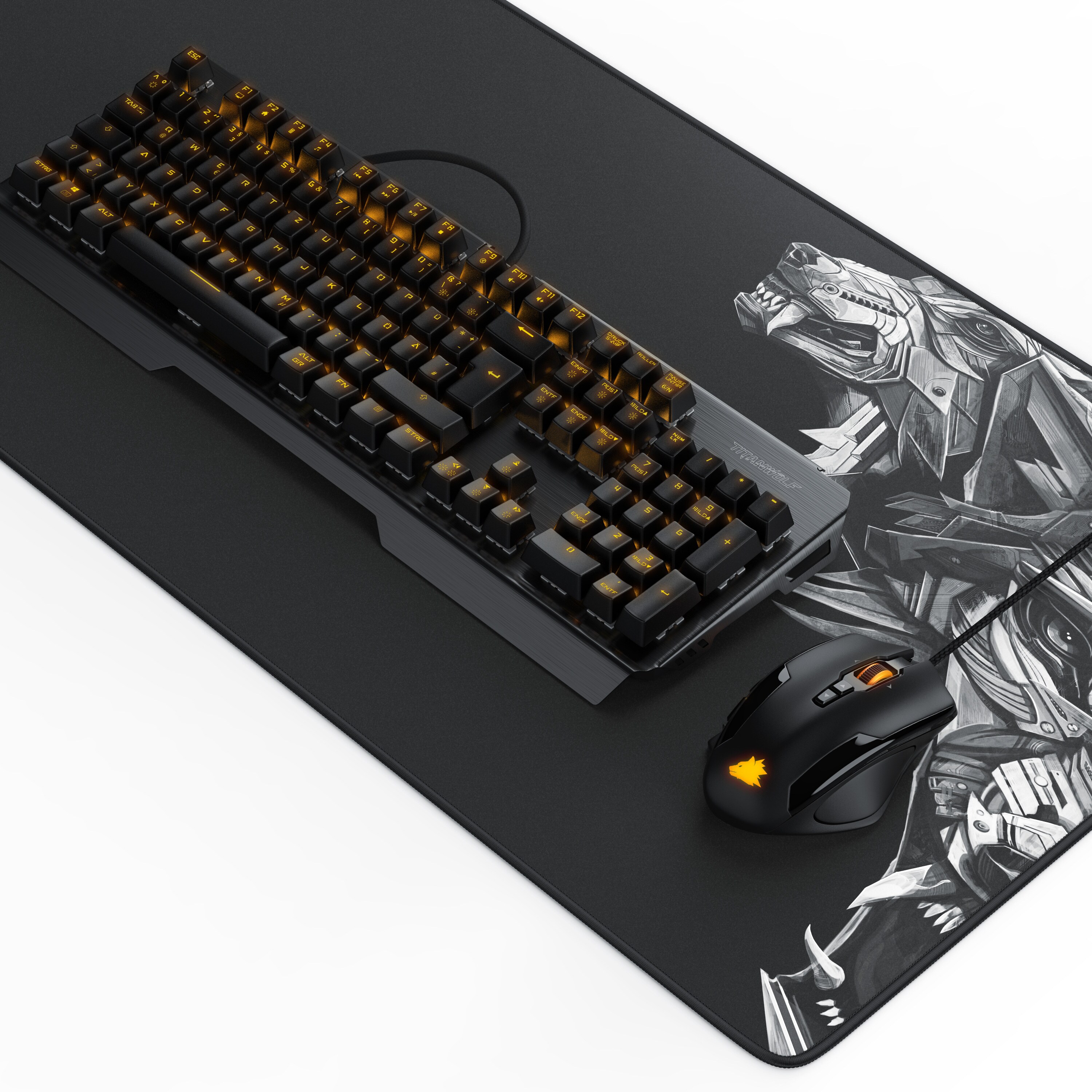 Titanwolf Tastatur-, Maus- und Mauspad Spar Set, Mechanisches Keyboard, Mouse & Mousepad Gaming Bundle - Bild 1