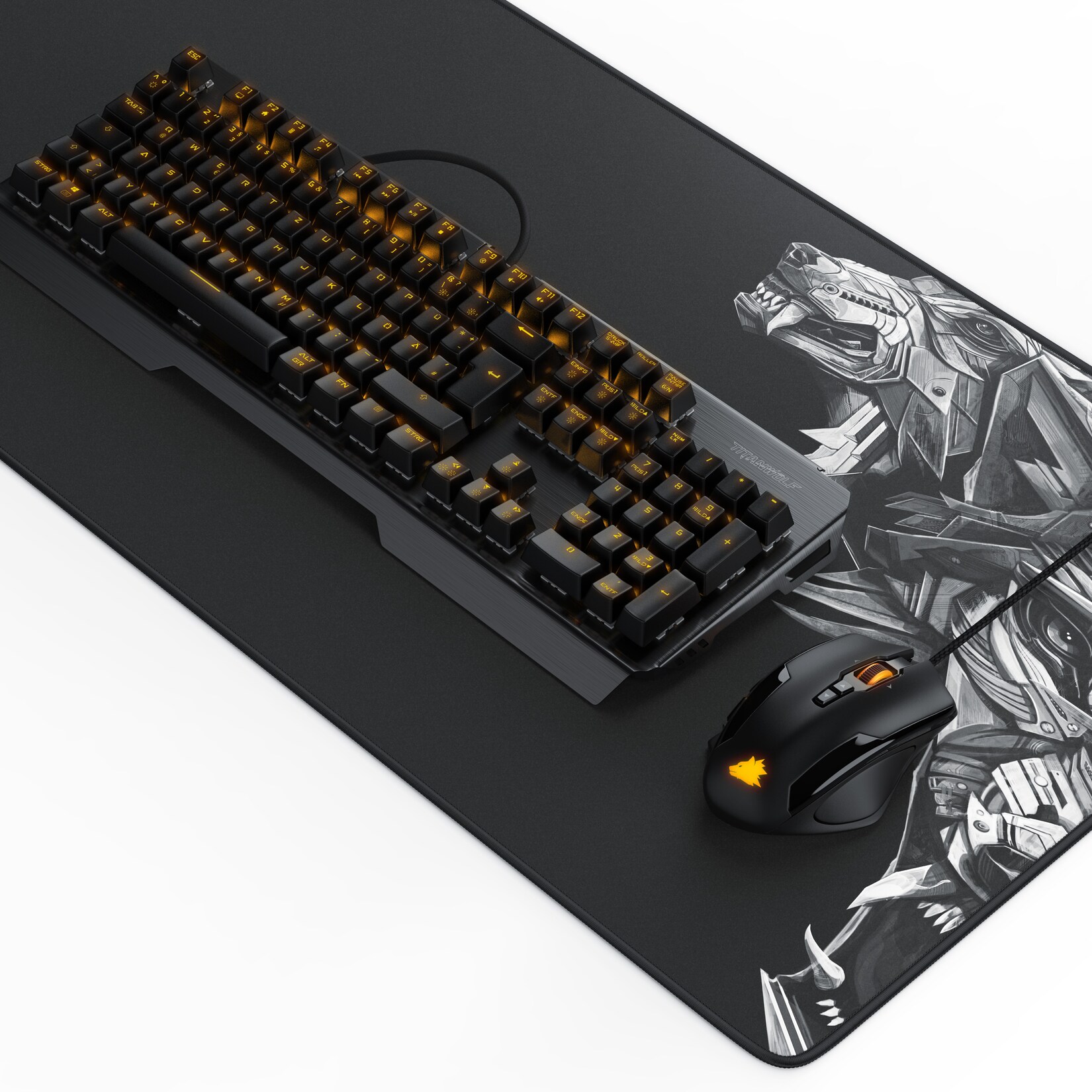Titanwolf Tastatur-, Maus- und Mauspad Spar Set, Mechanisches Keyboard, Mouse & Mousepad Gaming Bundle | 04061474029184