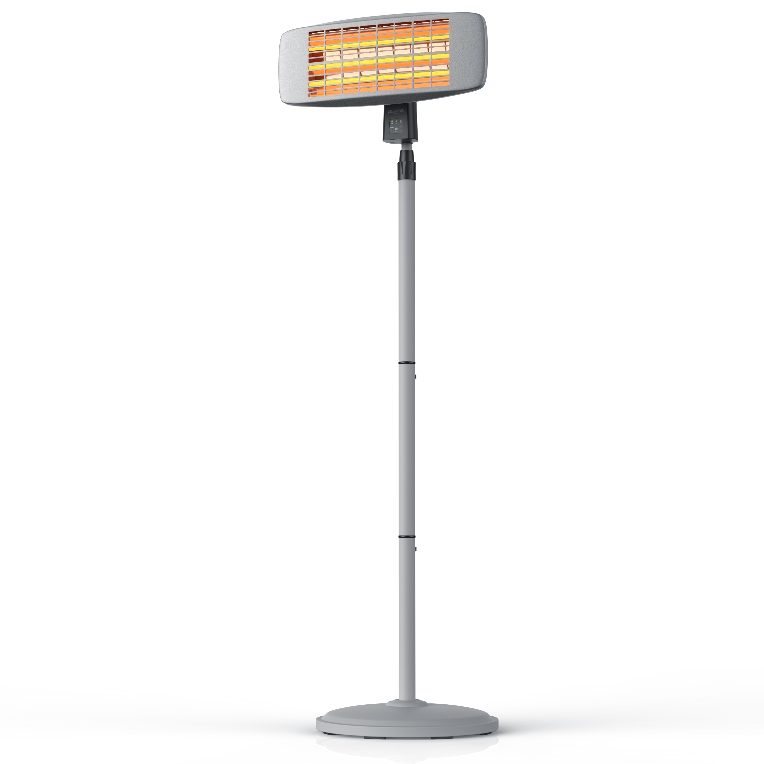 Brandson Heizstrahler mit Fernbedienung f&uuml;r Terrasse - W&auml;rmelampe Terrassenheizstrahler - 3 Leistungsstufen - LED Power-Indikator - Bild 1