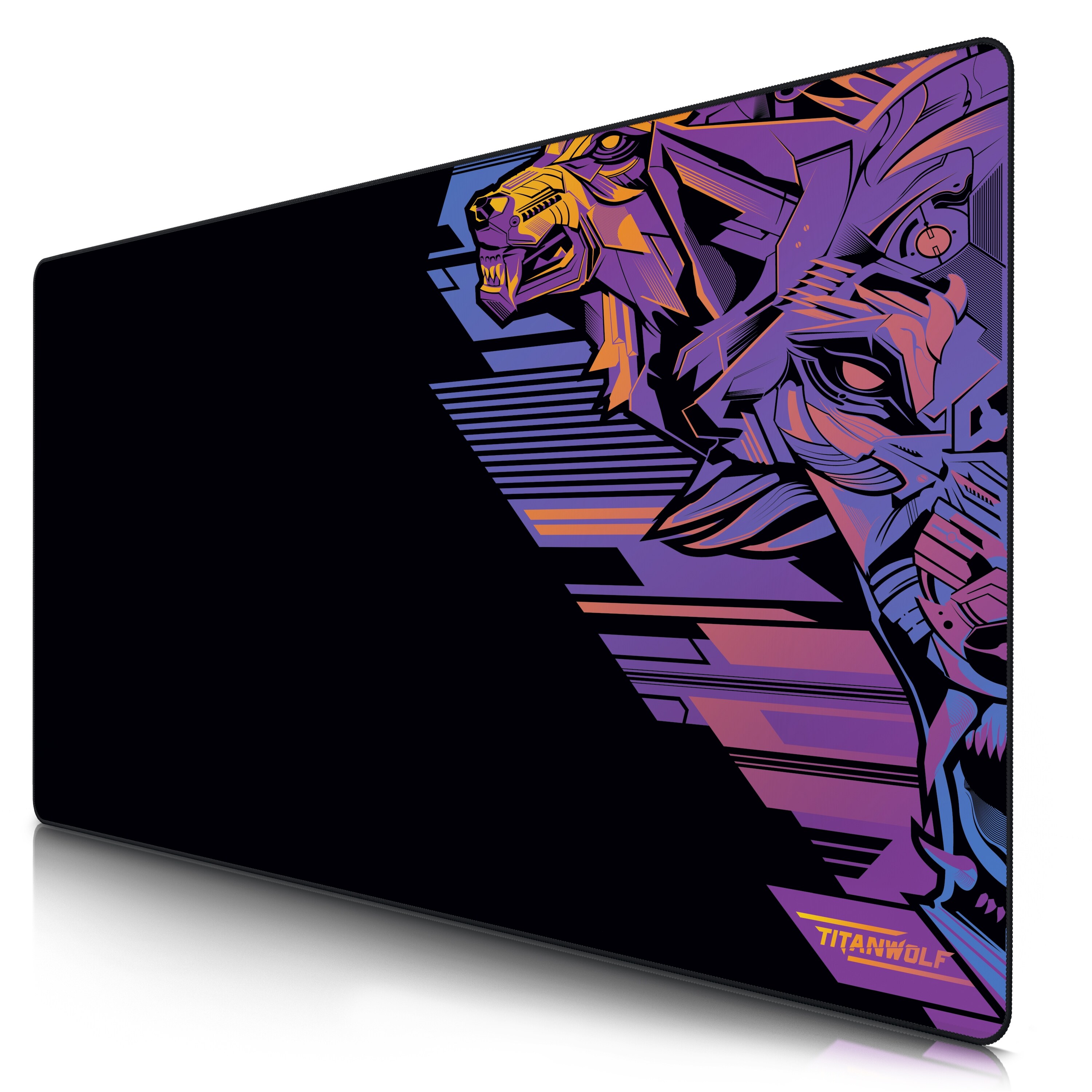 Titanwolf Gaming Mauspad, XXXL Speed Mousepad 1200 x 600 mm, Geschwindigkeit & Pr&auml;zision, Vector Gradient - Bild 1