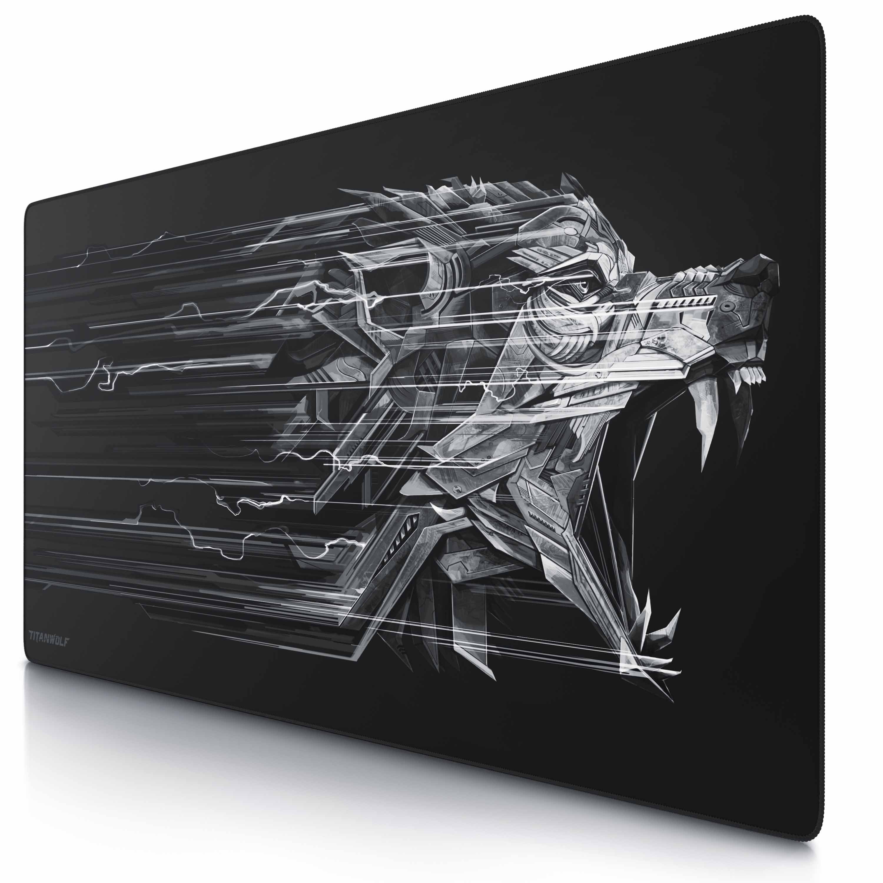 Titanwolf Gaming Mauspad, XXXL Speed Mousepad 1200 x 600 mm, Geschwindigkeit & Pr&auml;zision, Wolf Epsilon - Bild 1