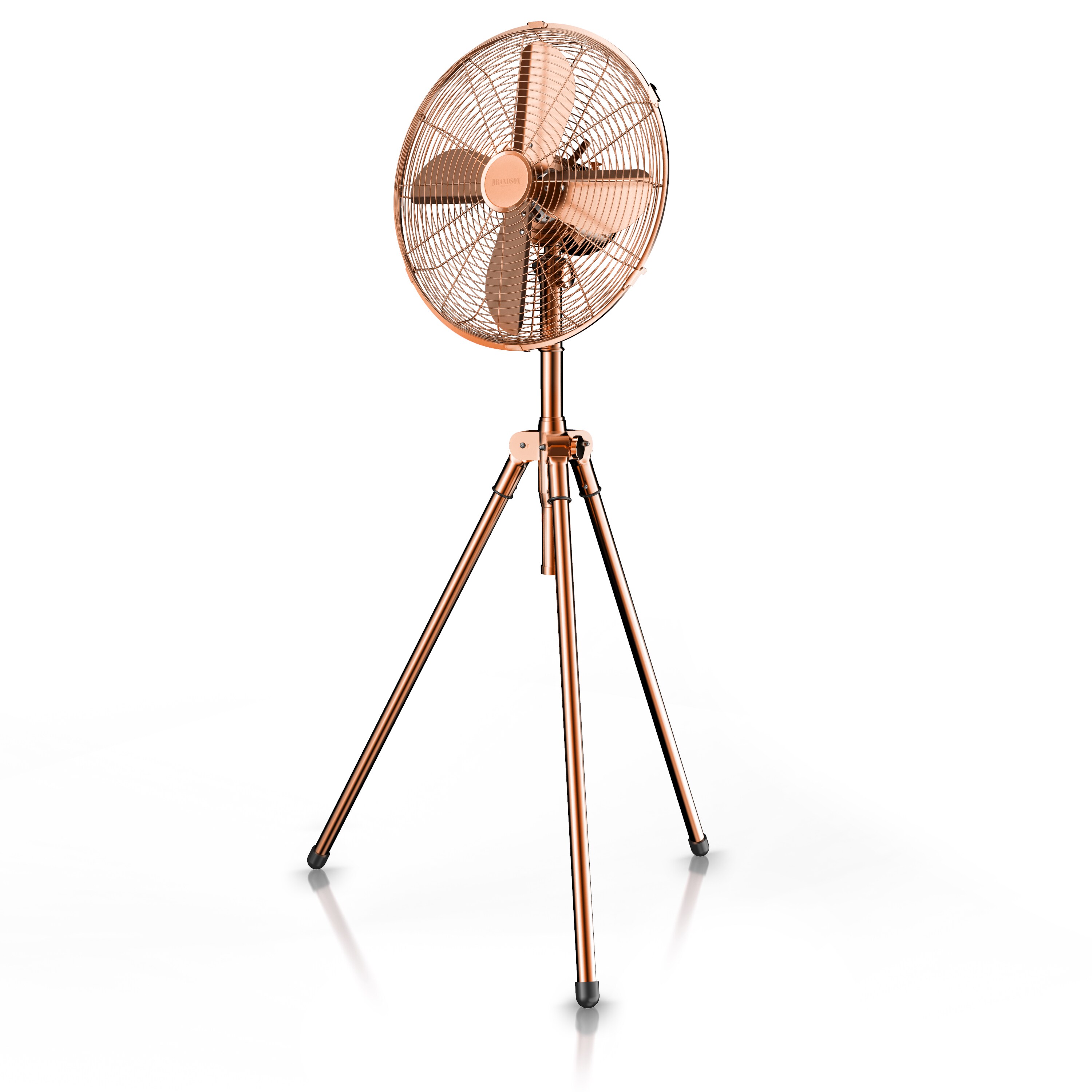 Brandson Standventilator 60W mit Dreibeinstativ, Ventilator mit Oszillationsfunktion ca. 80&deg; (zuschaltbar), 3 Geschwindigkeitsstufen, 45 cm ? - Bild 1