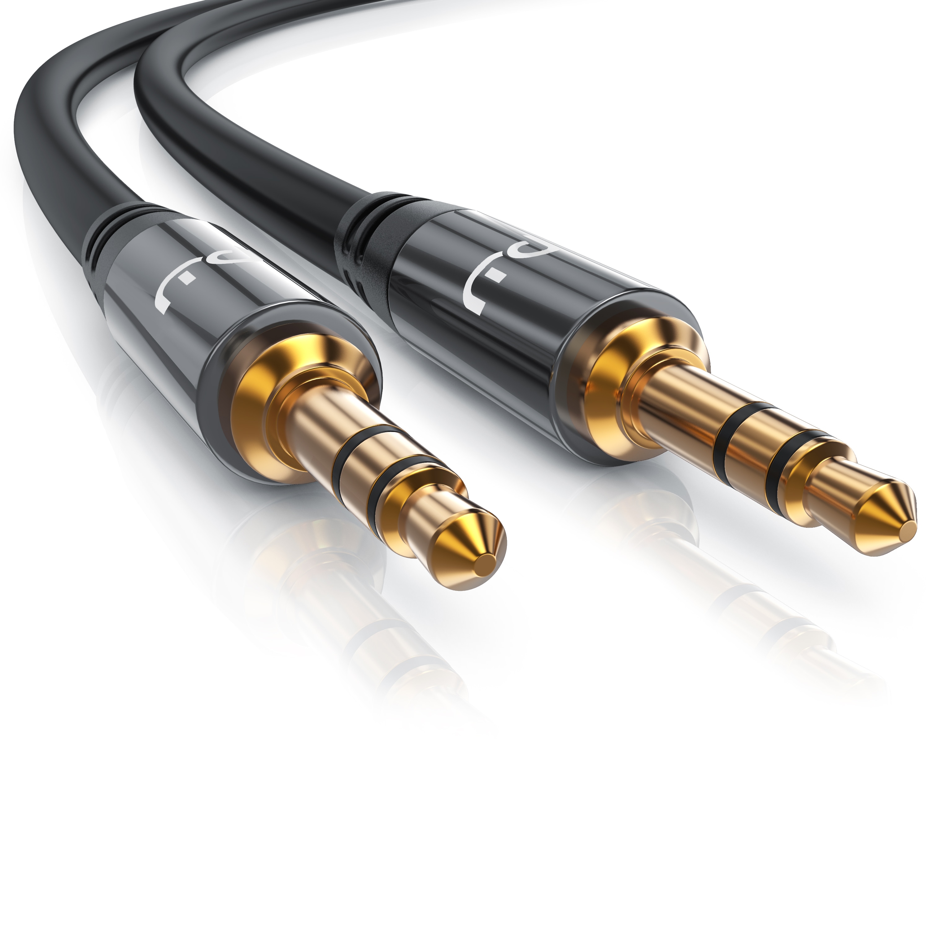 Primewire AUX zu 3,5-mm-Klinke Audio-Kabel, HiFi Klinkenkabel f&uuml;r Audioger&auml;te Premium Series  - 5m - Bild 1