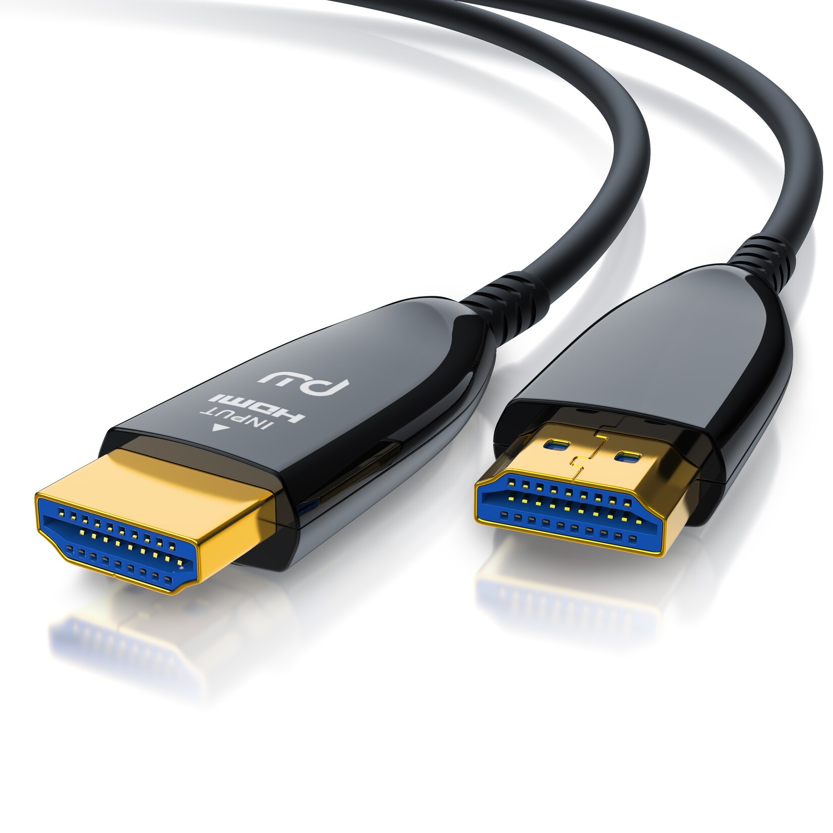 Primewire – HDMI Kabel 2.1 Glasfaser, 8K 120Hz, 4k 240Hz, optisches Kabel, HDR10+ 3D eARC CEC, HDCP 2.3 HDMI Kabel Ultra High Speed, Glasfaserkabel – 30m | 04062861072318