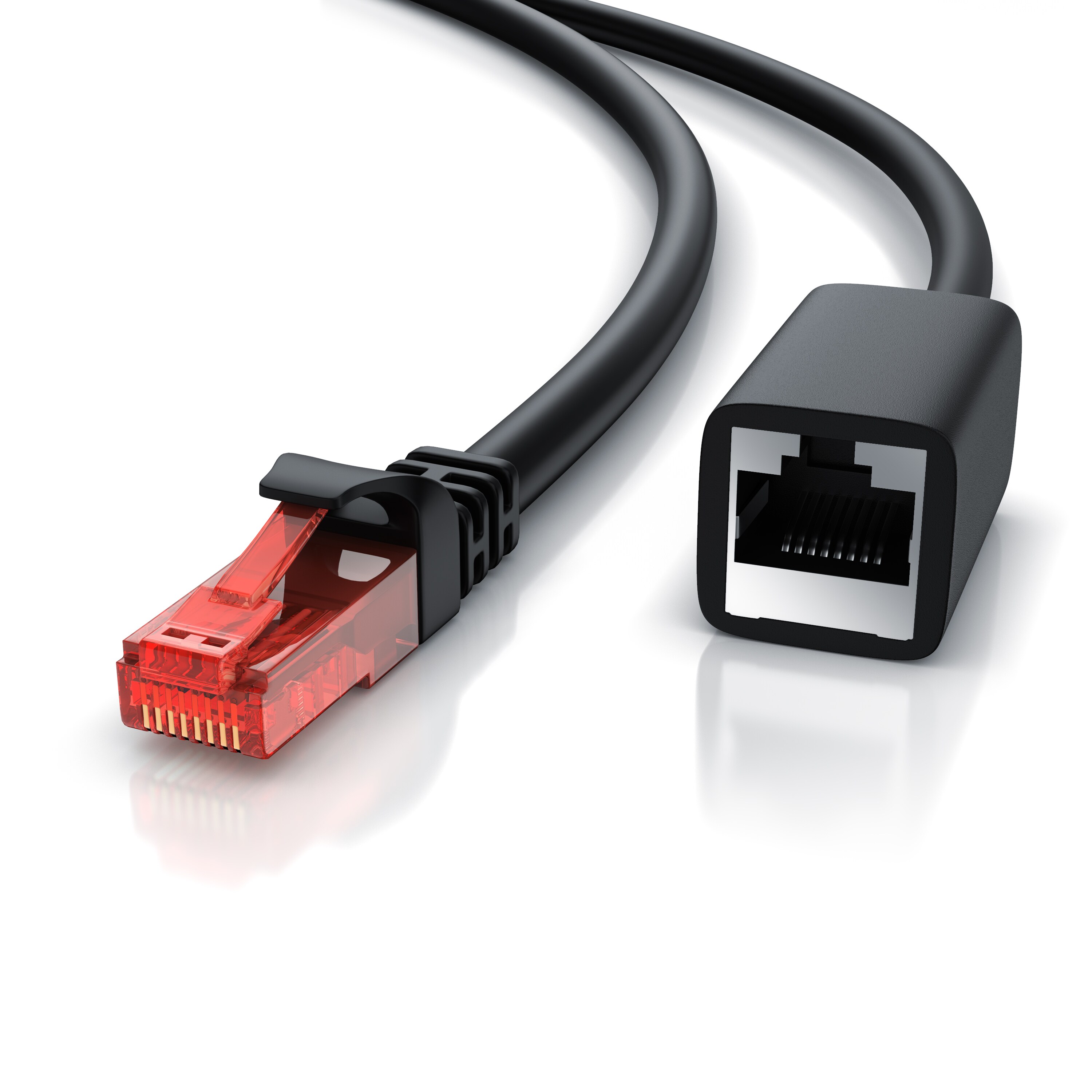 CSL Patchkabel CAT 6 Verl&auml;ngerungskabel - Gigabit Ethernet LAN Kabel - UTP - 1000 Mbit/s - Netzwerkkabel - 3m - Bild 1