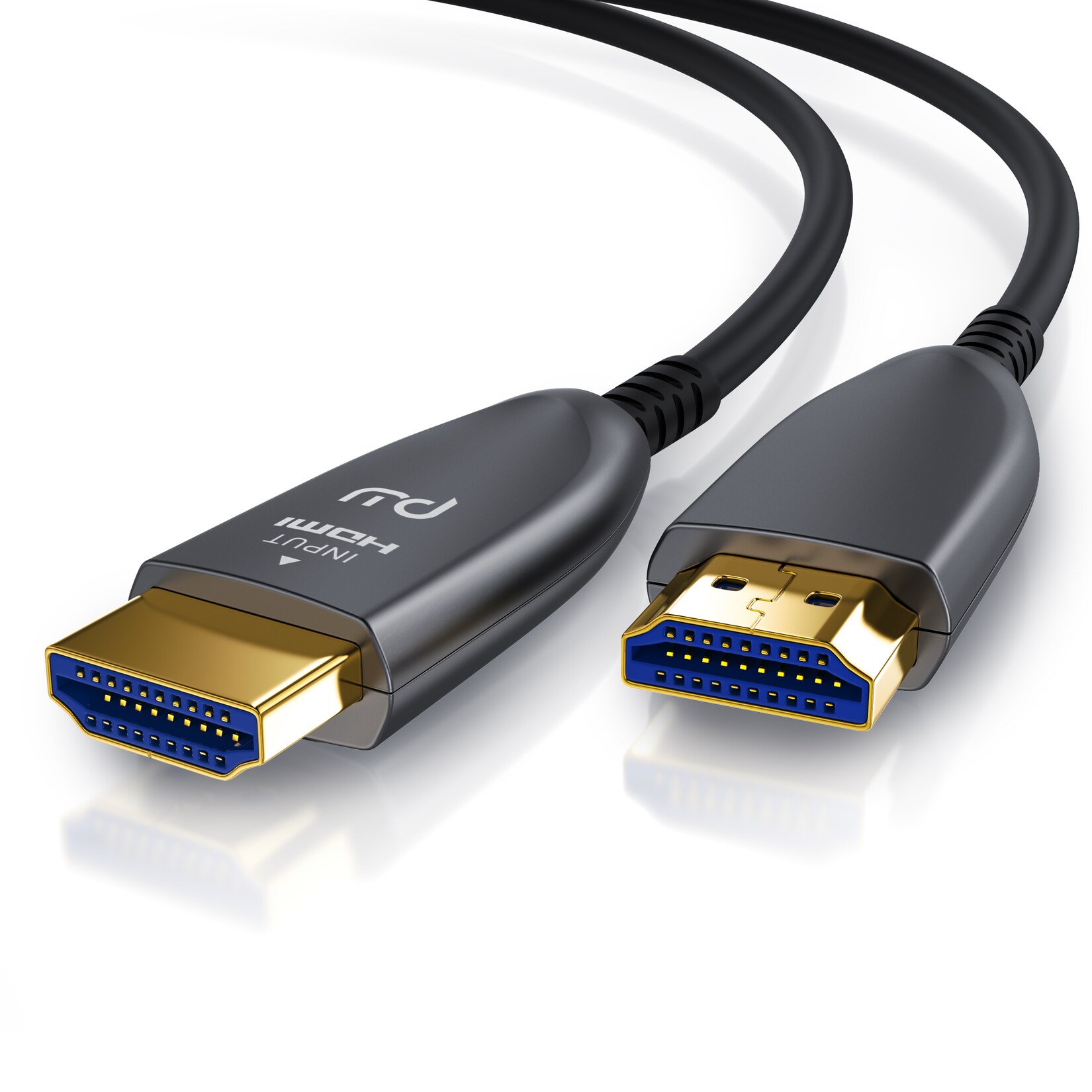 Primewire Ultra HD HDMI 2.0b Glasfaserkabel 3-fach geschirmt 4K / Full HD / 3D / ARC / High Speed mit Ethernet – 5m | 04062861843949