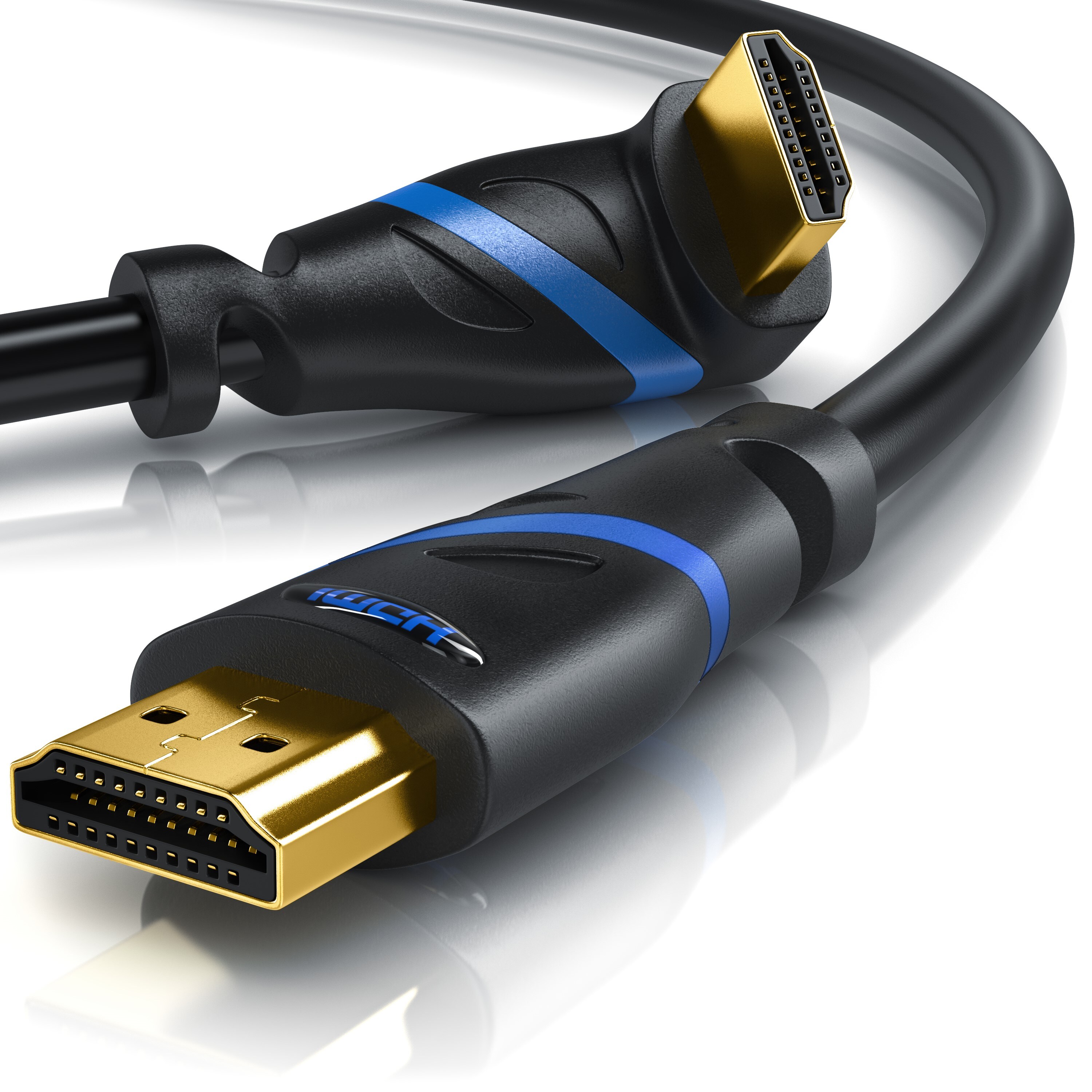 Primewire 8K Premium HDMI Ultra High Speed Kabel 2.1 270&deg; gewinkelt, 7680 x 4320 @ 120 Hz mit DSC - 3m - Bild 1