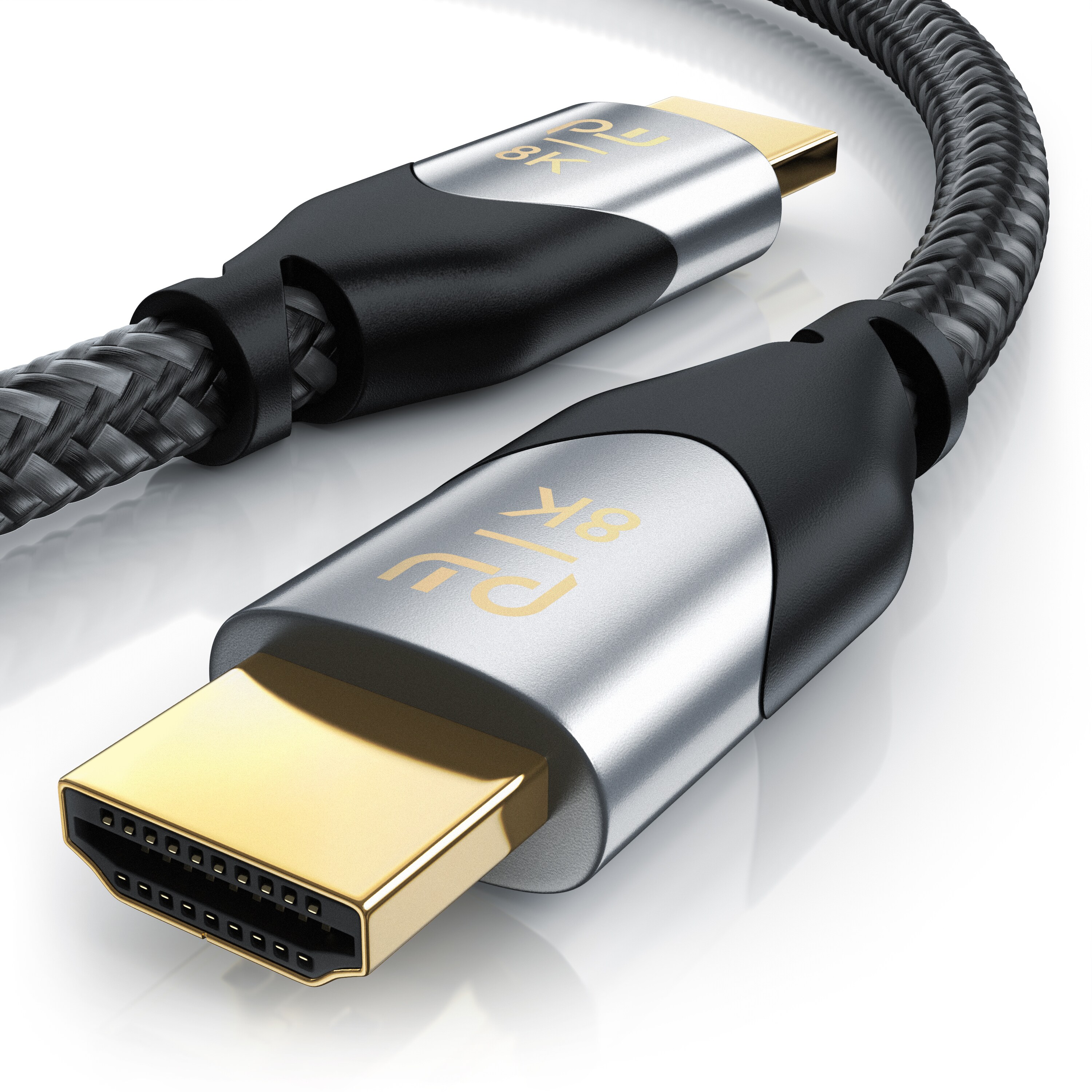 Primewire 8k HDMI Kabel 2.1, Ultra High Speed II mit Ethernet, 8K UHD II, 3D TV, eARC, HDR10+ - 4320p 120 Hz mit DSC, 7680 x 4320, Nylonmantel - 5 m - Bild 1