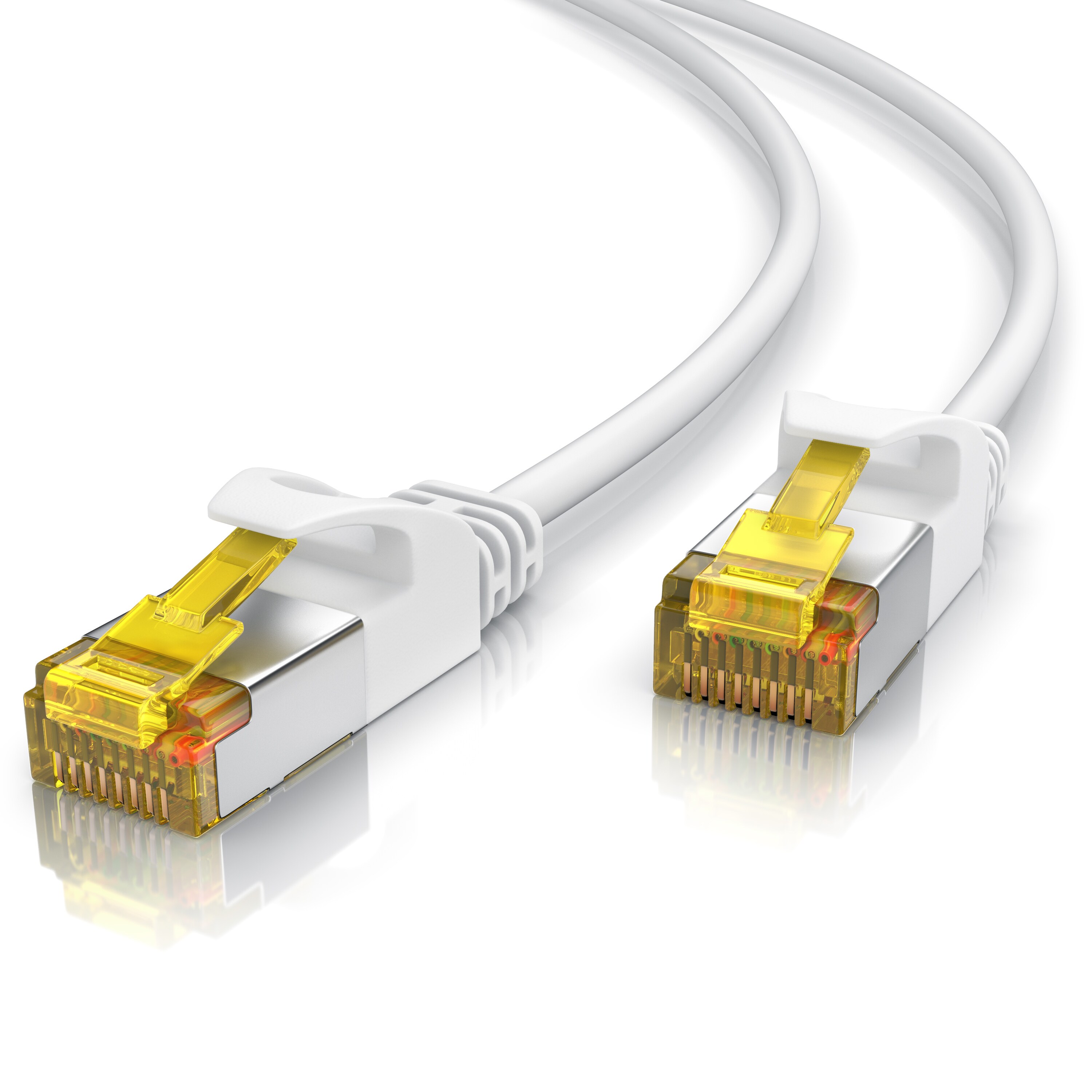 Primewire Ultra Slim Patchkabel Cat 7 - LAN Ethernet Gigabit Kabel - 10000 Mbit - U/FTP PIMF Schirmung - Netzwerkkabel - 5m - Bild 1