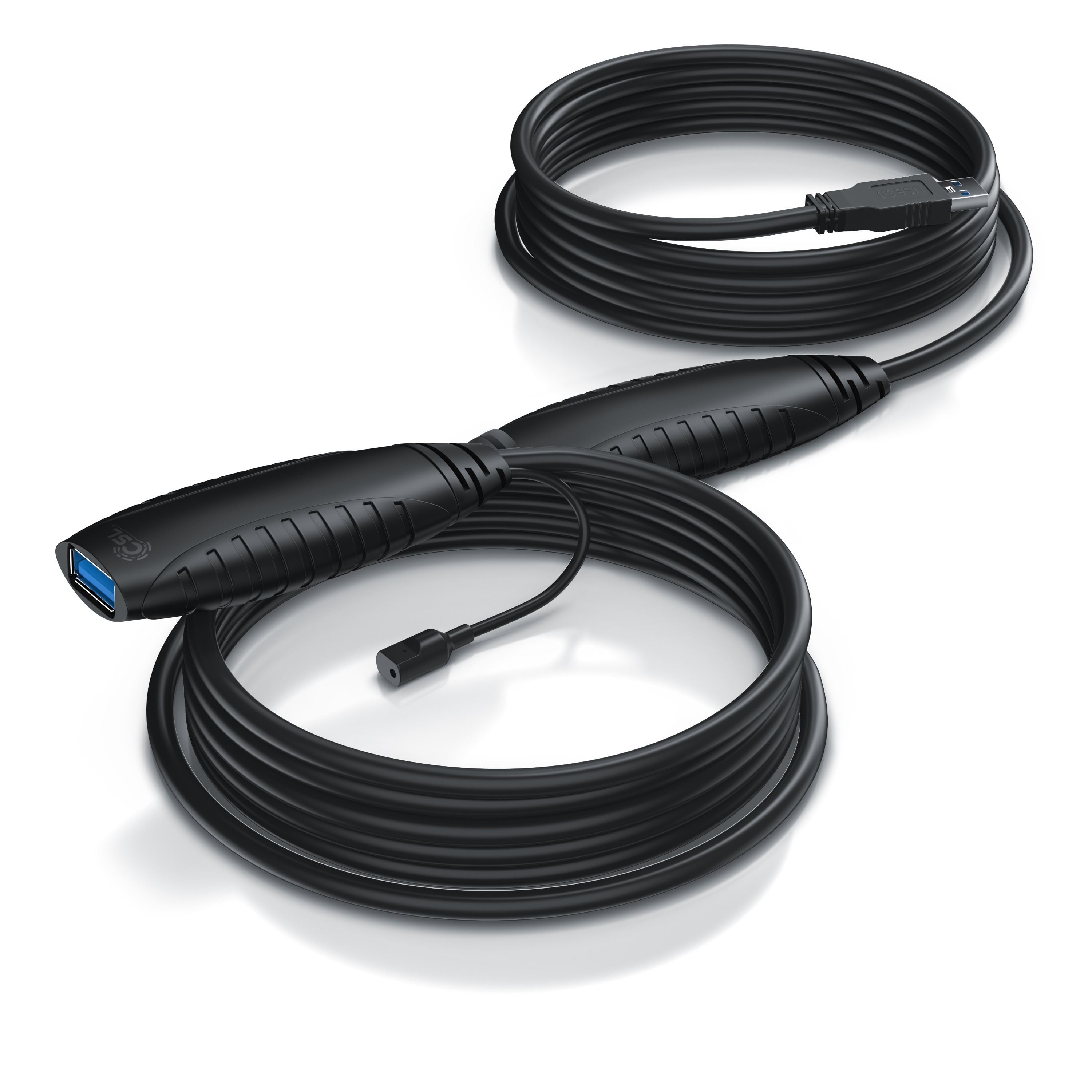 CSL 10m USB 3.2 Repeaterkabel Verl&auml;ngerungskabel aktiv - USB 3.2 Gen1 - Repeater Verl&auml;ngerung Verst&auml;rker Kabel - Bild 1
