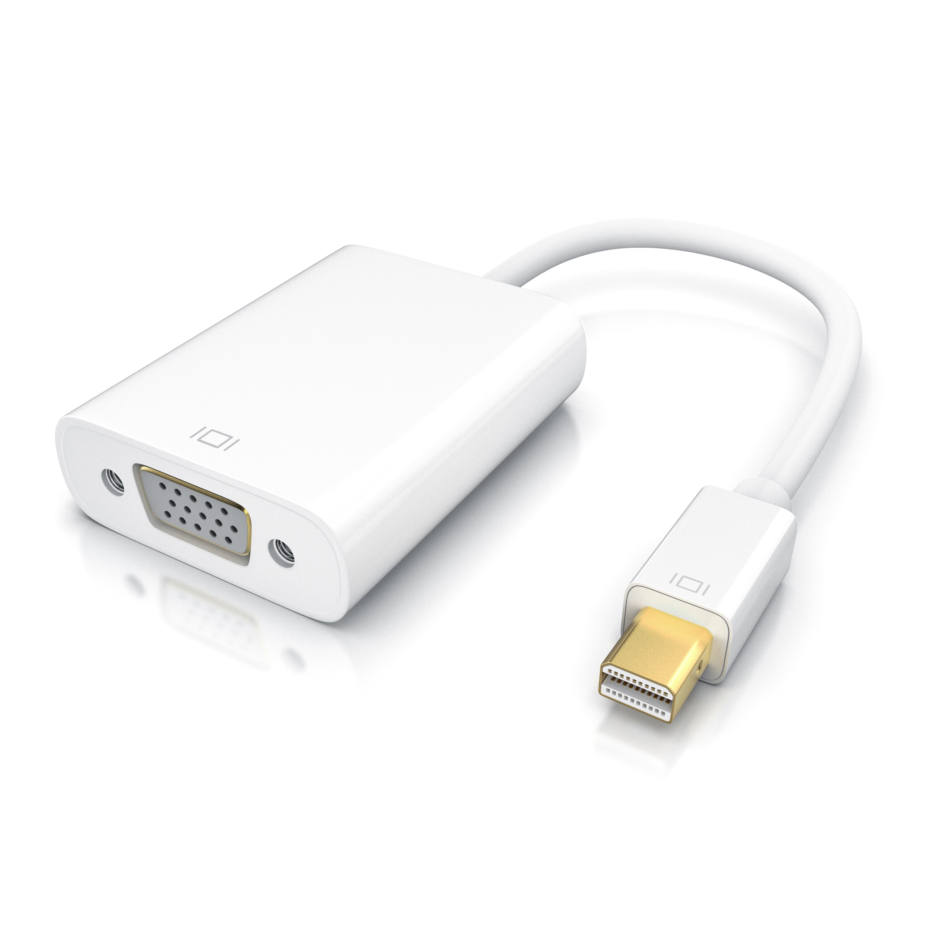 CSL Mini DisplayPort zu VGA Video-Adapter, Full HD MiniDP Stecker zu VGA Buchse Adapter Kabel - Bild 1