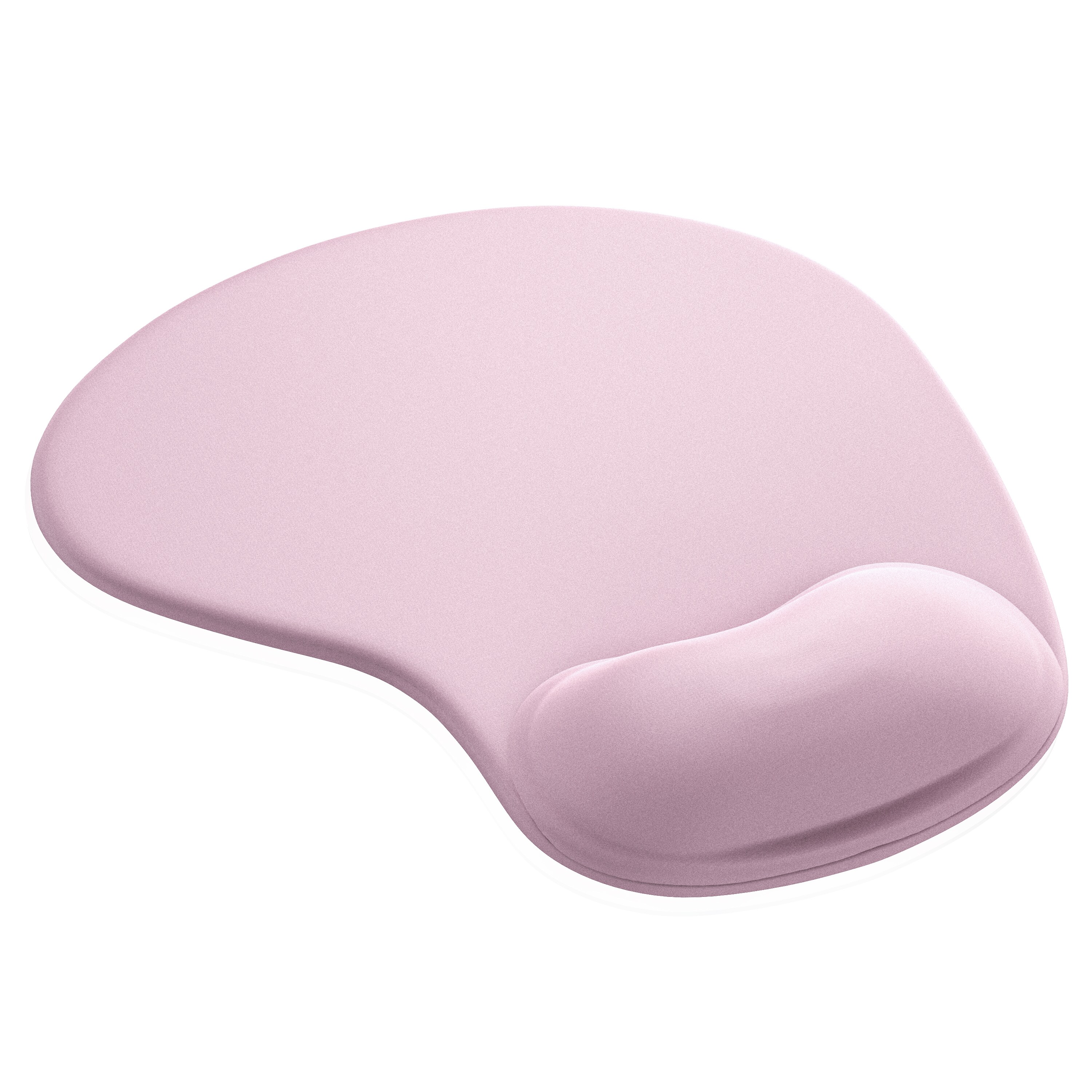 CSL Mauspad mit Gelkissen & Handgelenkauflage, Komfort Office Mousepad, hellrosa - Bild 1