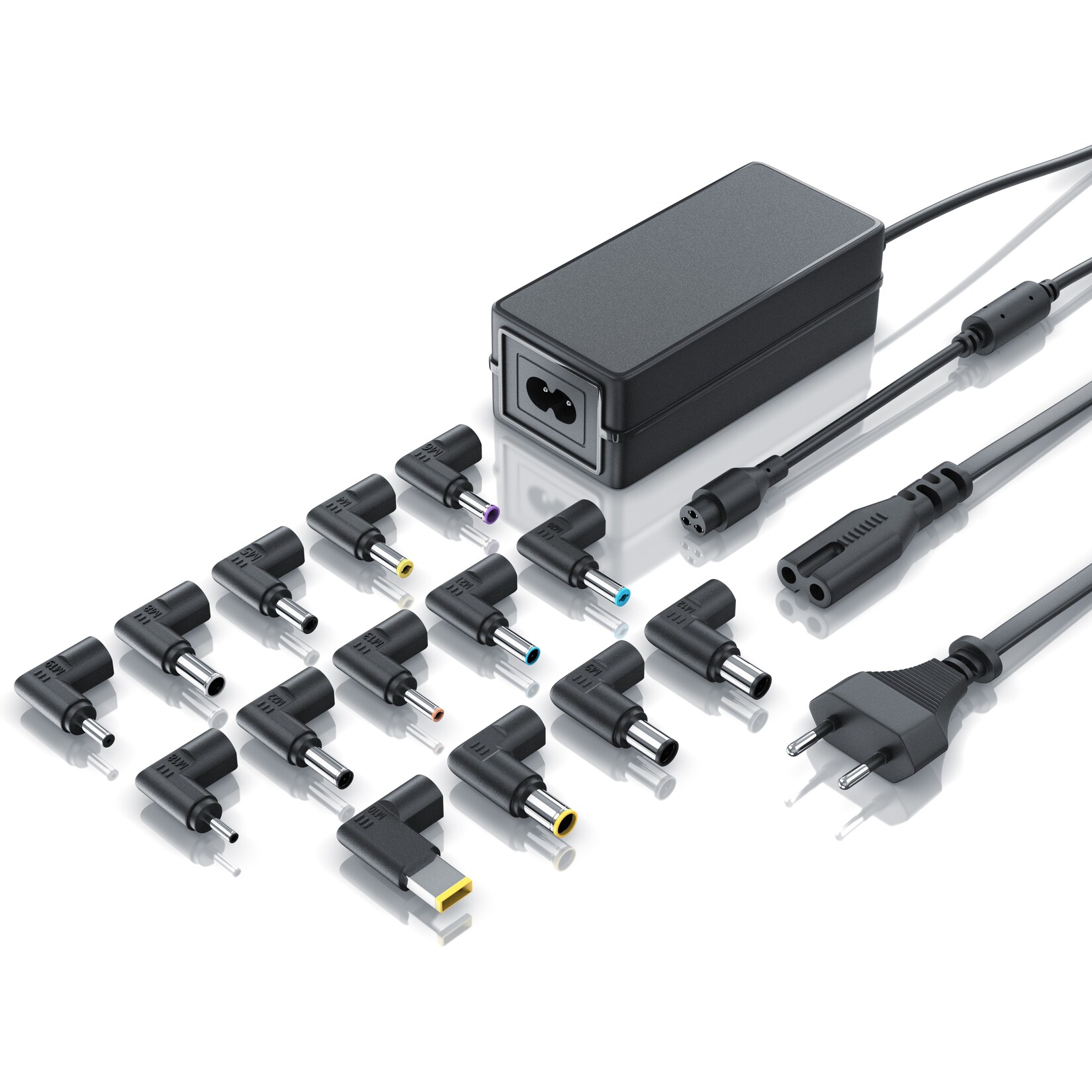 Aplic Universal Netzteil 65W – Laptop und Notebook – Universalnetzteil AC/DC – 18,5V – 20V – 3,5 A – 14 Adapterstecker | 04061474125893