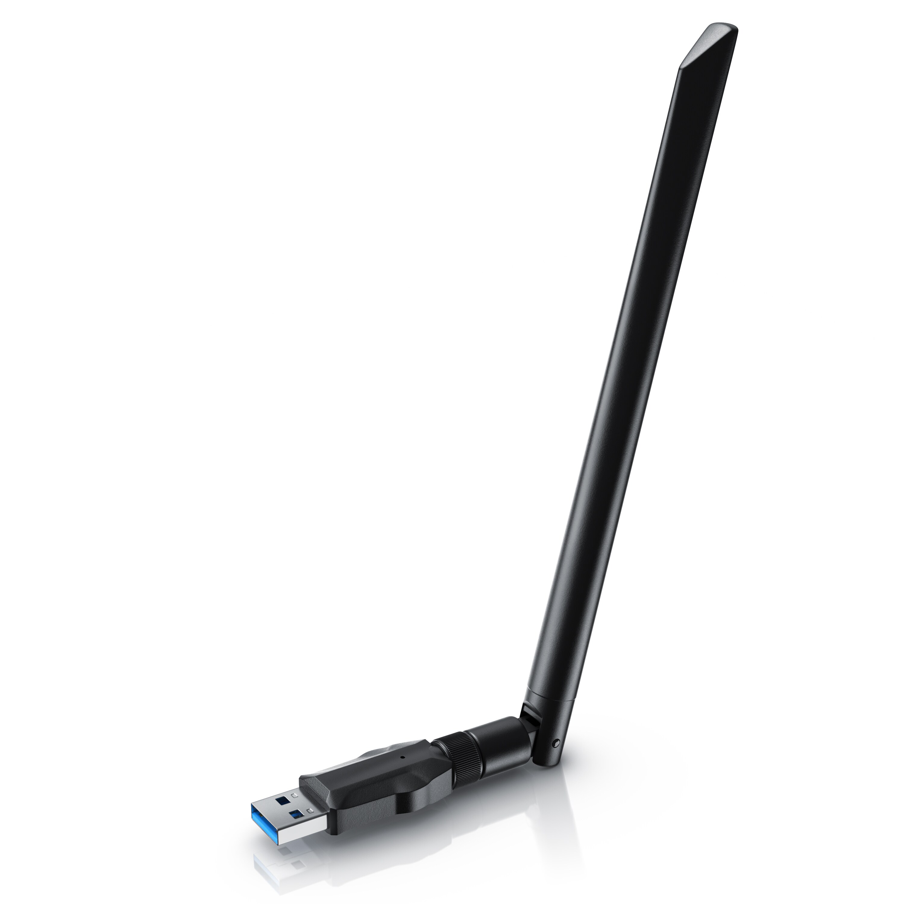 Aplic WLAN Adapter 1200MBit/s - 2,4Ghz + 5Ghz - Dual Band - 5 dBi externe Antenne - Mini WiFi Stick 1200 MBit/s - Wireless LAN - USB 3.2 Gen.1 - Bild 1