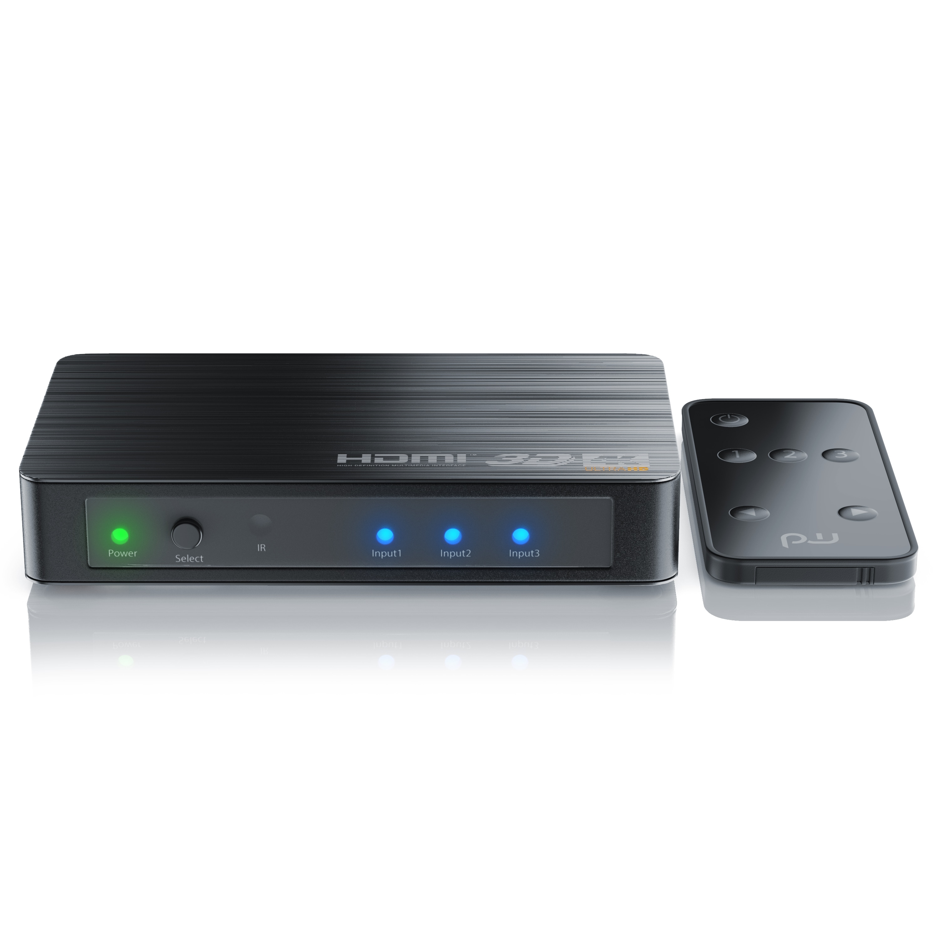 Primewire Ultra HD 4k 3-Port HDMI Umschalter inkl. Fernbedienung 3x HDMI IN / 1x HDMI OUT - Bild 1