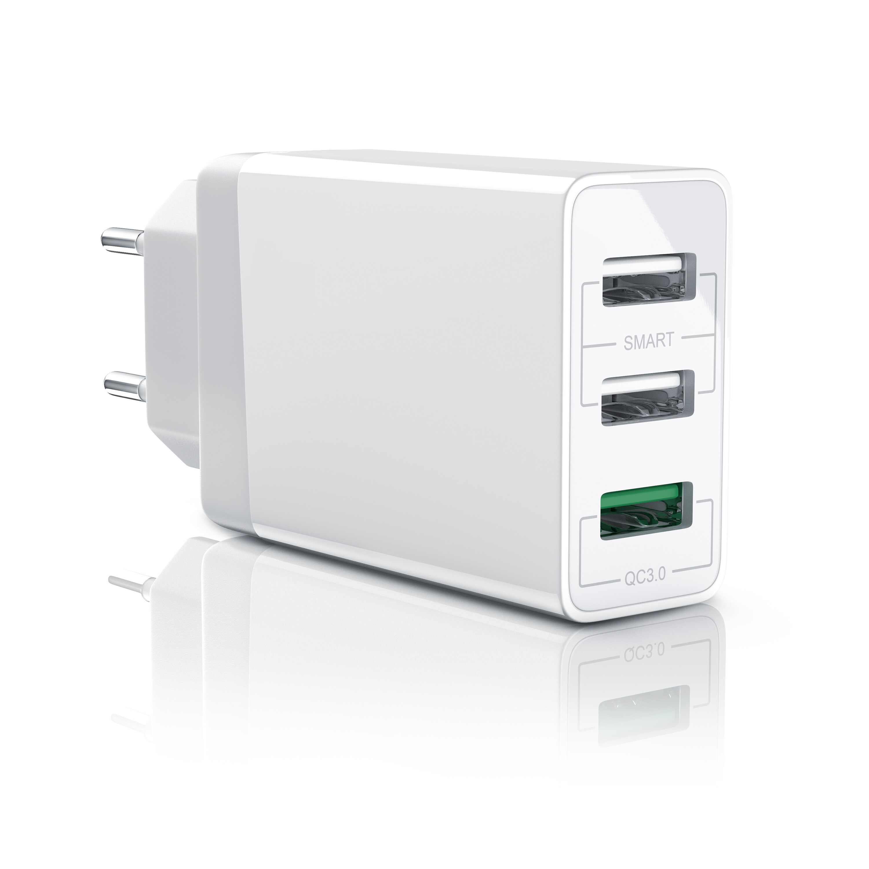 Aplic USB-Ladeger&auml;t 3000 mA, 3-Port Netzteil, Quick Charge 3.0, 2x USB Port + 1x QC 3.0 Port - Bild 1
