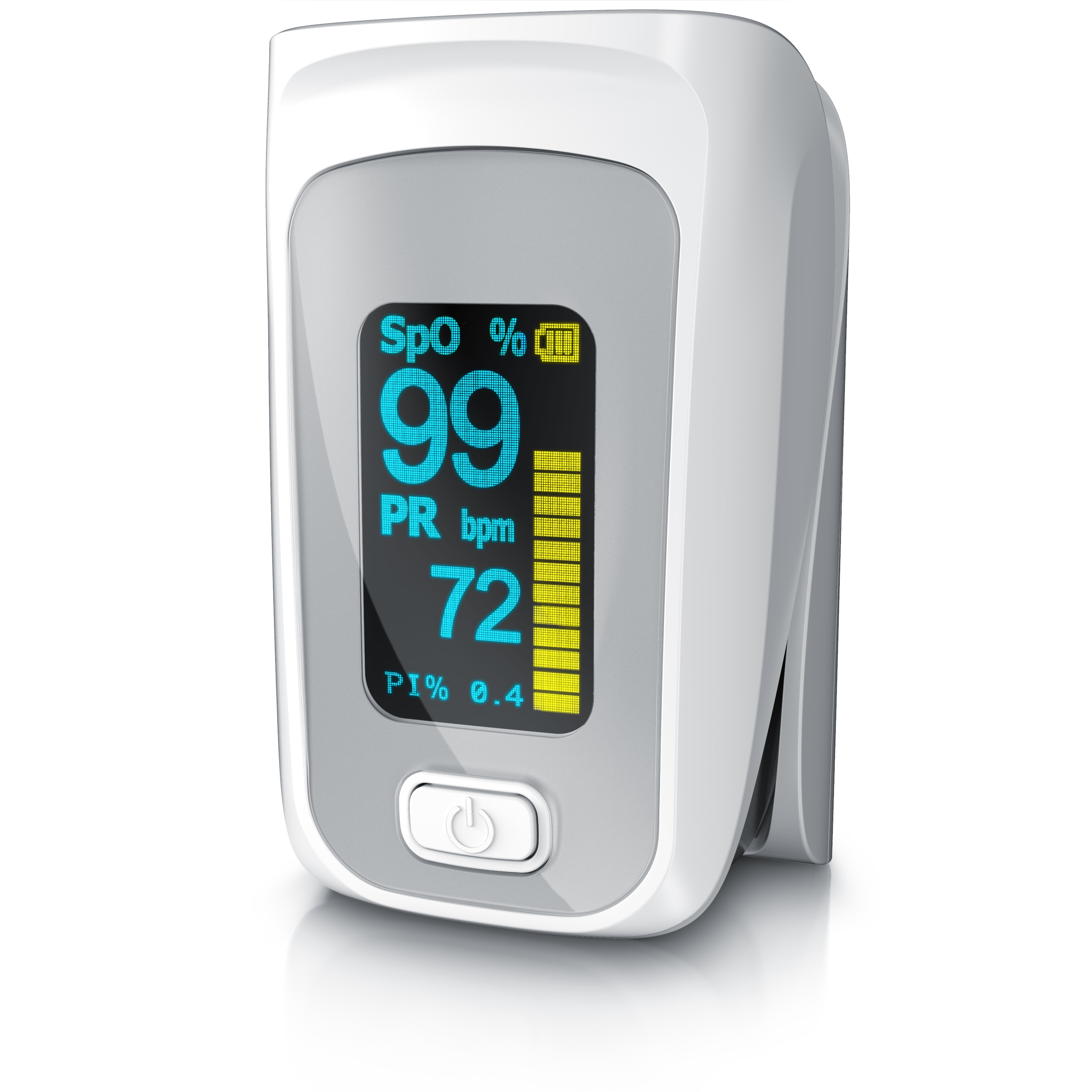 Medicinalis Pulsoximeter Finger - SpO2 Pulsmesser - Fingerpulsoximeter - Messung von Puls und Sauerstoffs&auml;ttigung am Finger - OLED Display - Bild 1