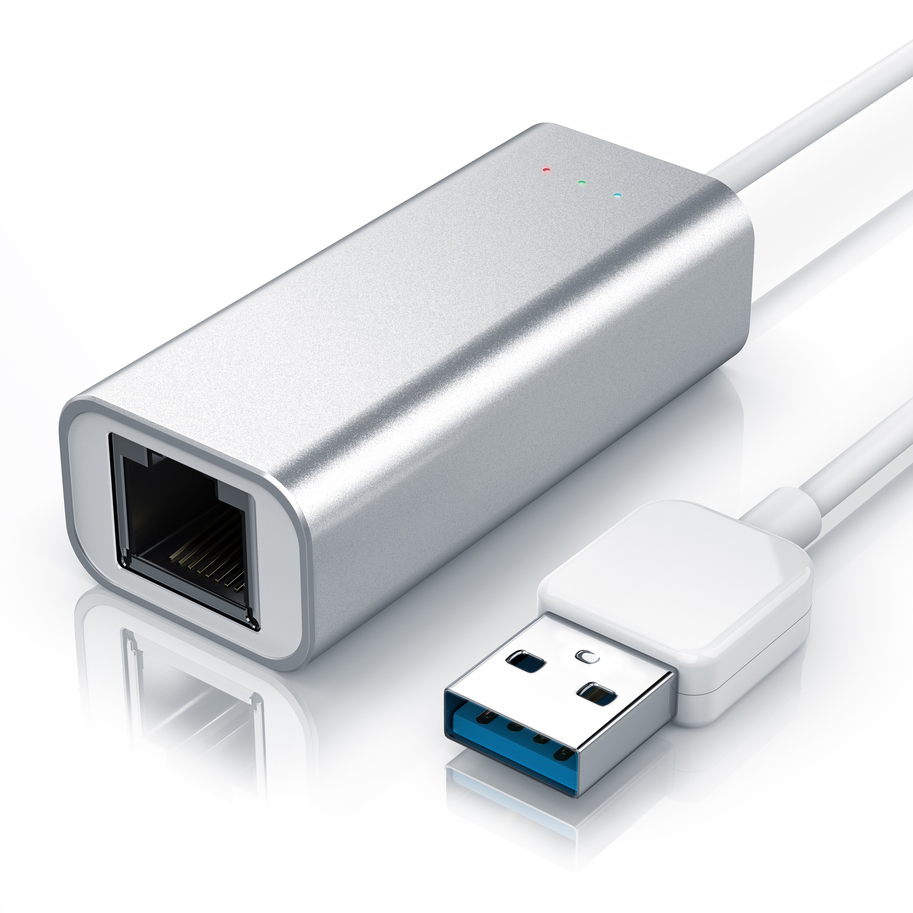 CSL Netzwerk-Adapter USB Typ A zu RJ-45 (Ethernet), USB 3.2 Gen1 Gigabit Ethernet Netzwerkadapter RJ45 extern - USB 3.0 - Bild 1