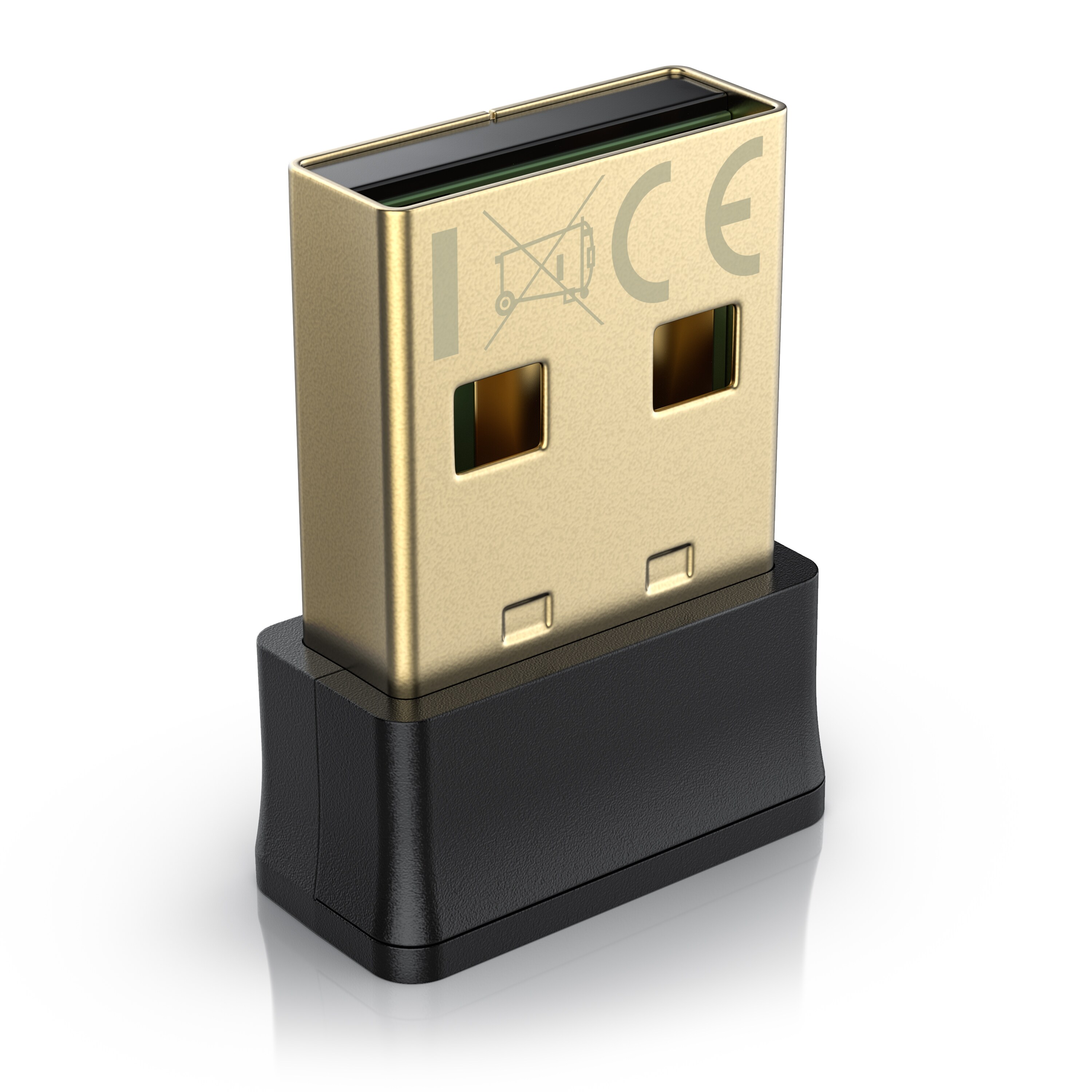 Aplic - WLAN USB Adapter - Wireless WiFi LAN Dual Band - vergoldete Kontakte - mit SoftAP Modus - Nano Gr&ouml;&szlig;e - kompatibel mit Windows 7-11 - schwarz - Bild 1
