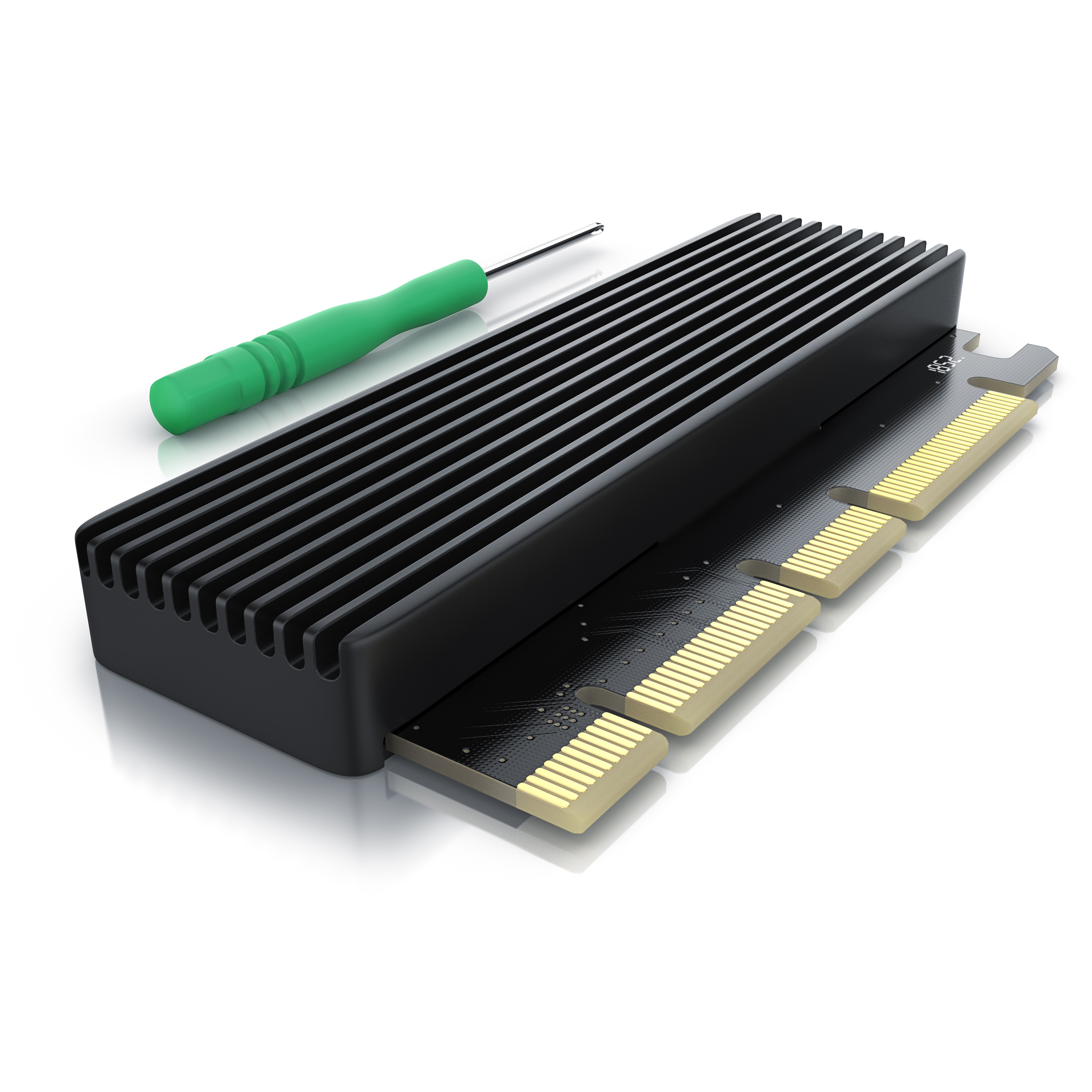 CSL Computer-Adapter, PCIe Karte, Erweiterungskarte f&uuml;r M.2 Key-M SSDs, NVMe Standard - Bild 1