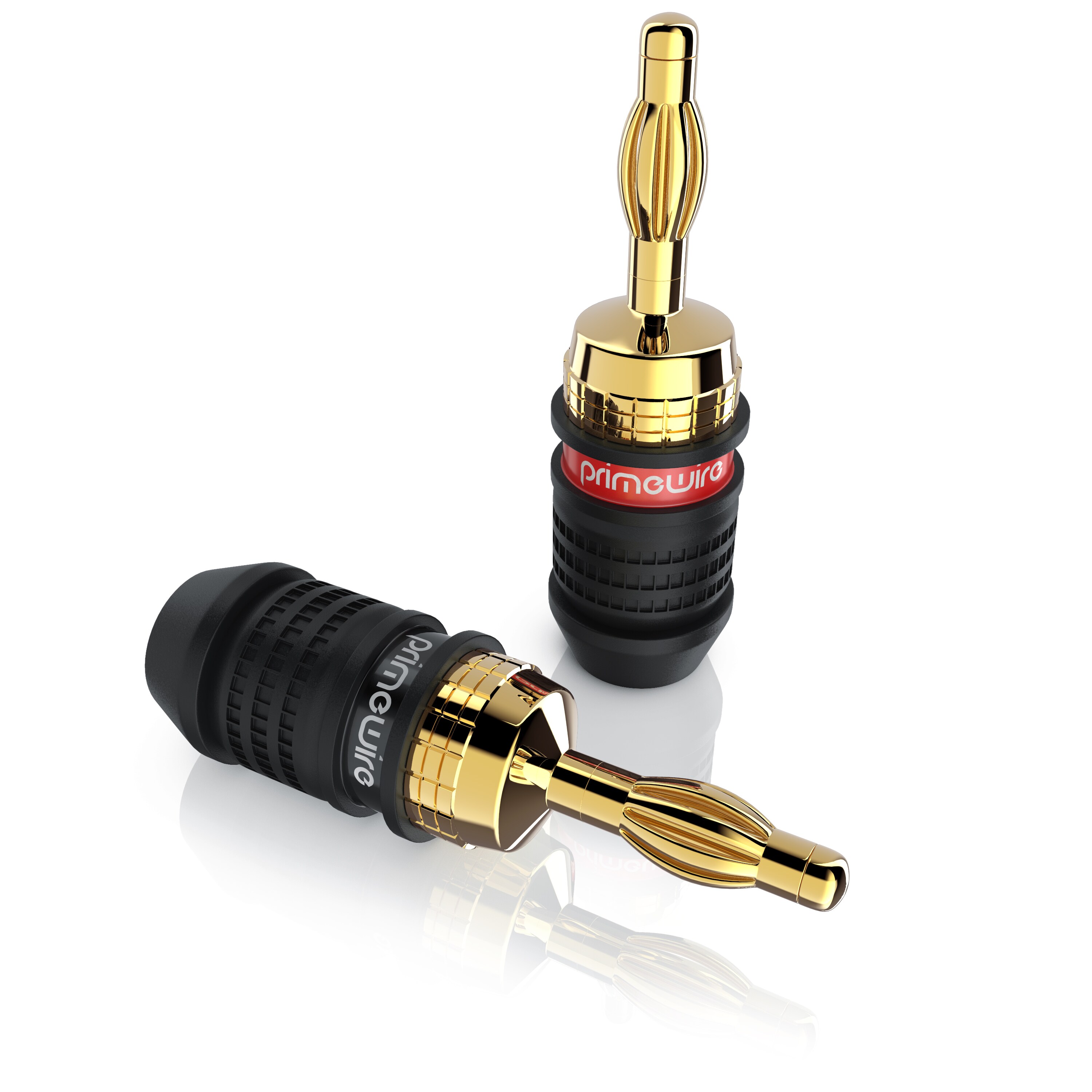 Primewire Audioadapter Bananenstecker f&uuml;r Kabel bis 3,5mm&sup2; f&uuml;r Verst&auml;rker, HIFI-Receiver uvm. - Bild 1