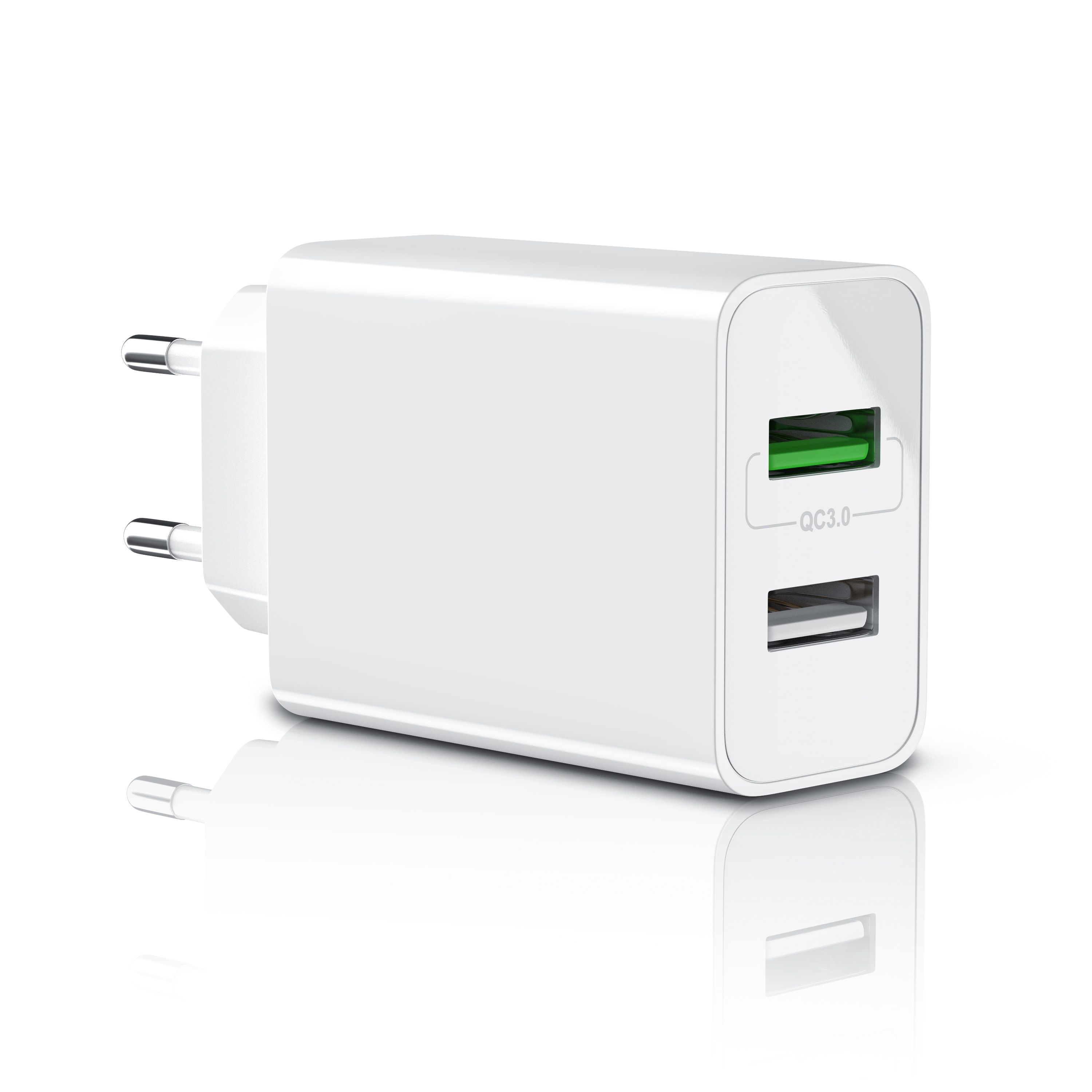 Aplic USB-Ladeger&auml;t 3000 mA, 2-Port, 30W, Quick Charge 3.0 (QC 3.0) Schnelladefunktion - Bild 1