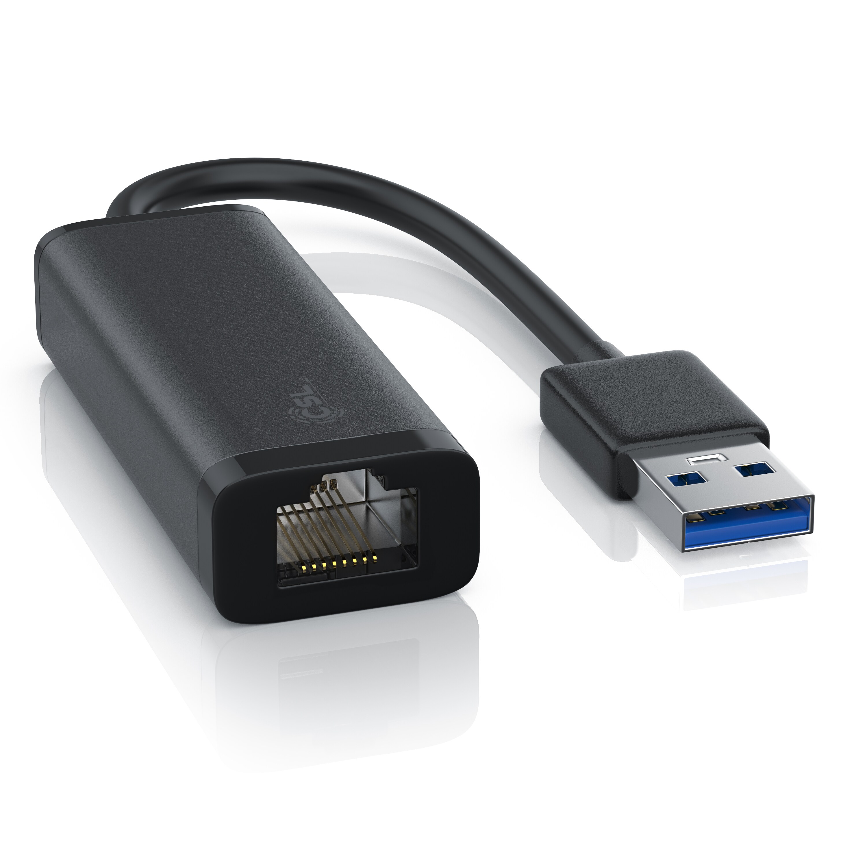 CSL Netzwerkadapter USB 3.0 Typ A Stecker auf RJ-45 Gigabit Ethernet Buchse, externe Netzwerkkarte - Bild 1
