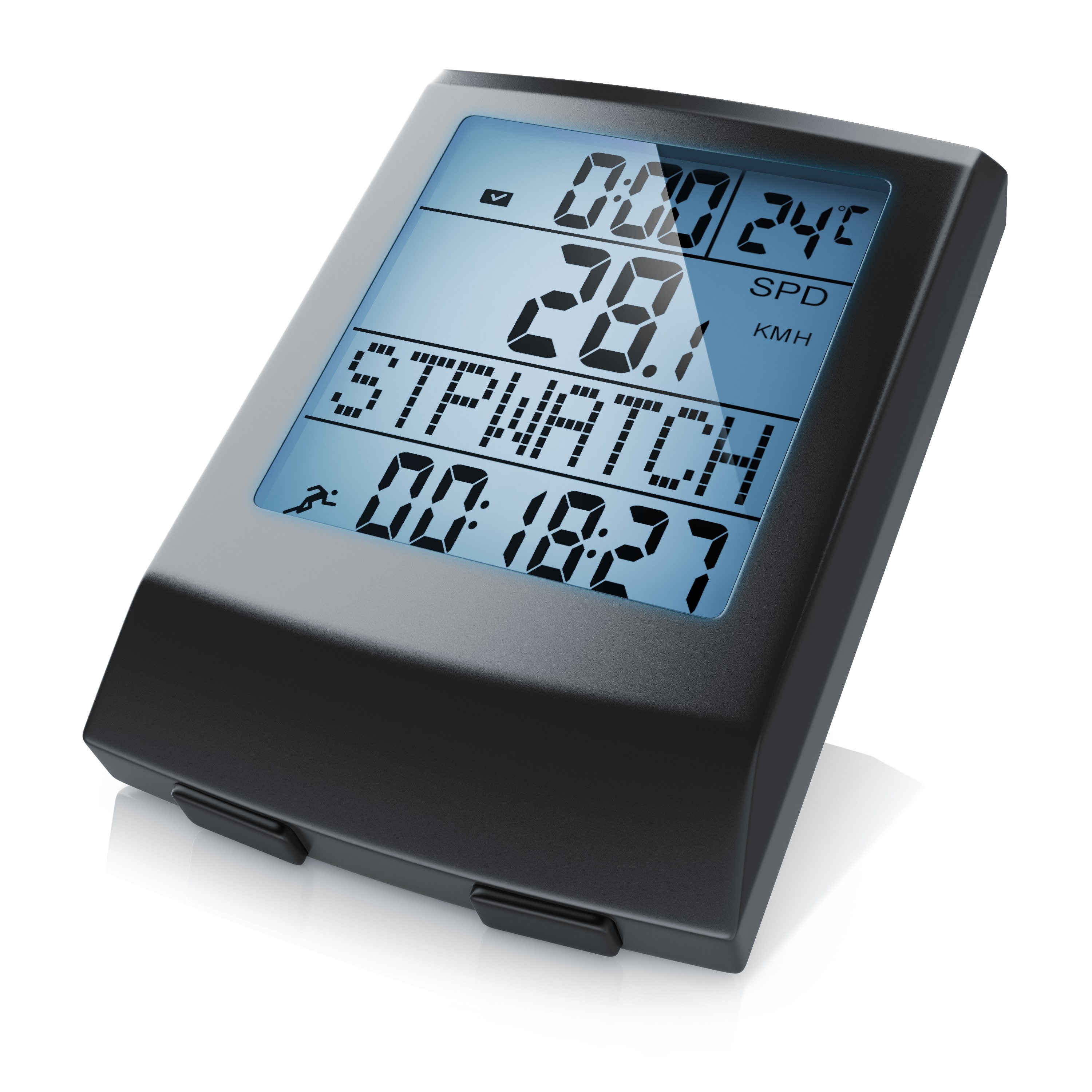 Aplic Sport Fahrradcomputer mit 17 Funktionen kabellos, inkl. Geschwindigkeitssensor & Temperaturanzeige - Bild 1