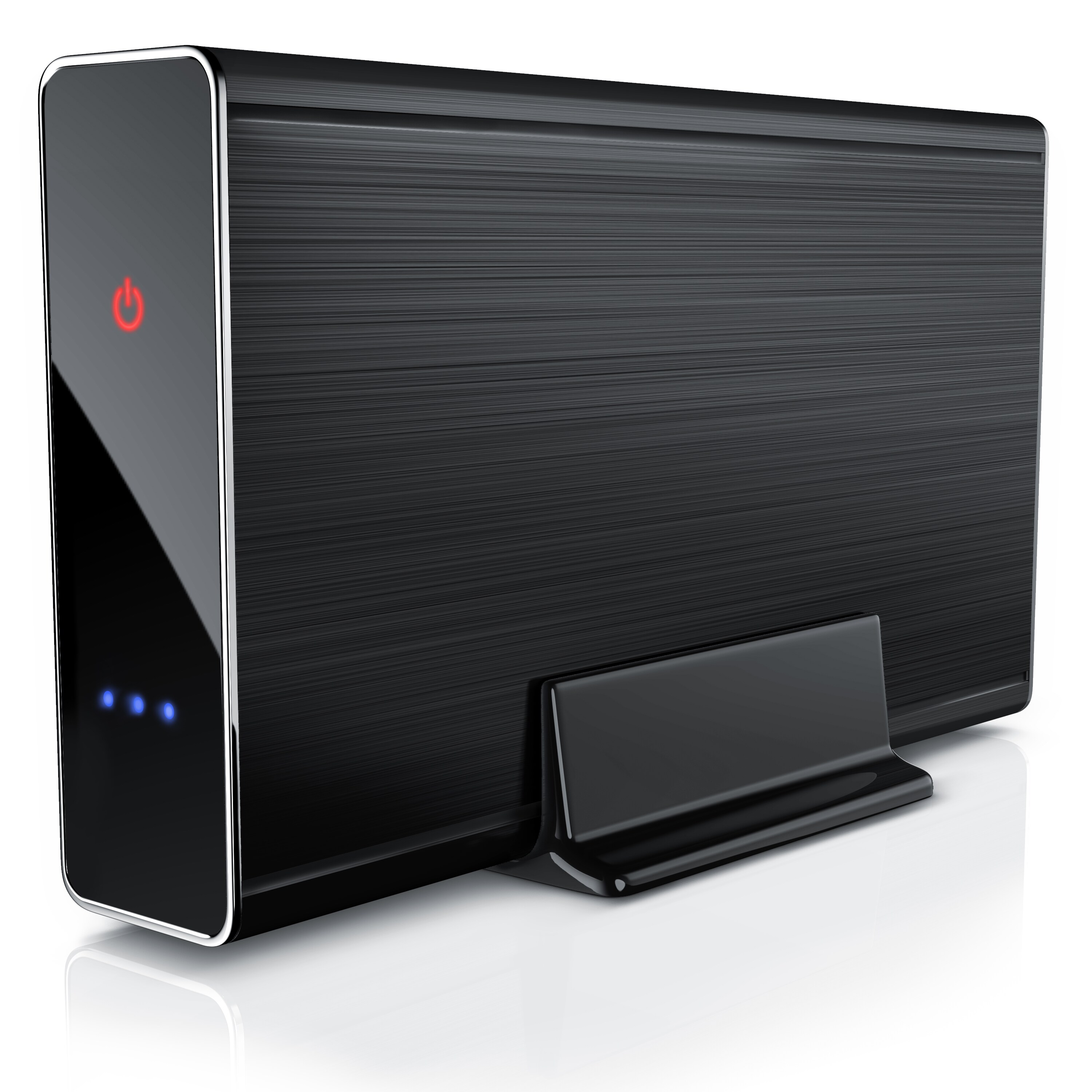 Aplic USB 3.0 Festplattengeh&auml;use 3,5 Zoll extern - geb&uuml;rstetes Aluminium - f&uuml;r SSD und HDD - SATA - UASP - Super Speed 5 Gbit s - Plug and Play - Bild 1