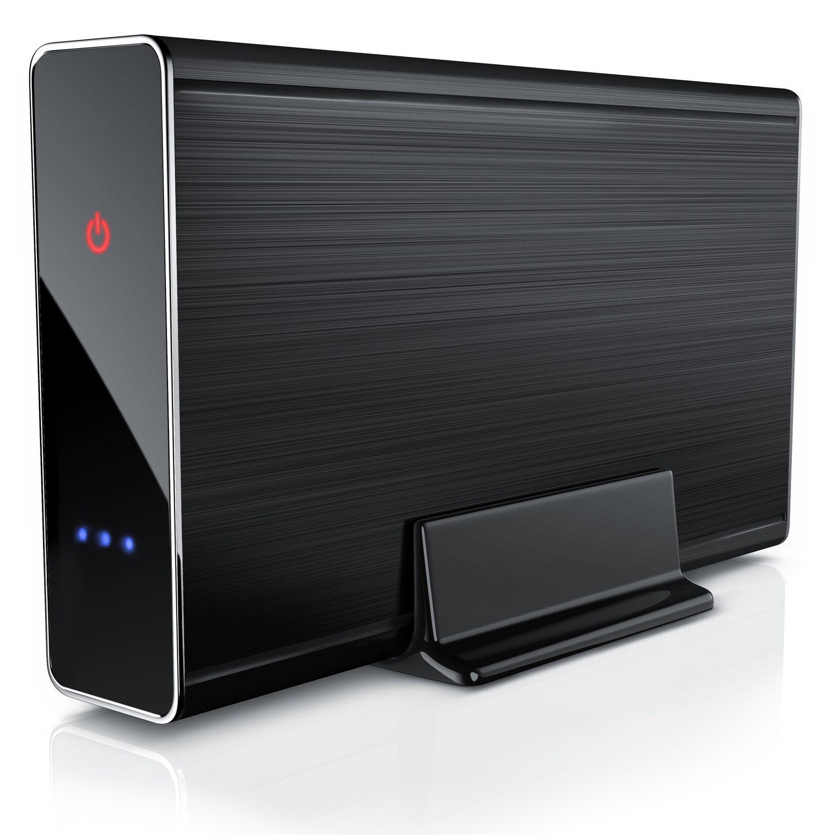 Aplic USB 3.0 Festplattengehäuse 3,5 Zoll extern – gebürstetes Aluminium – für SSD und HDD – SATA – UASP – Super Speed 5 Gbit s – Plug and Play | 04061474028903
