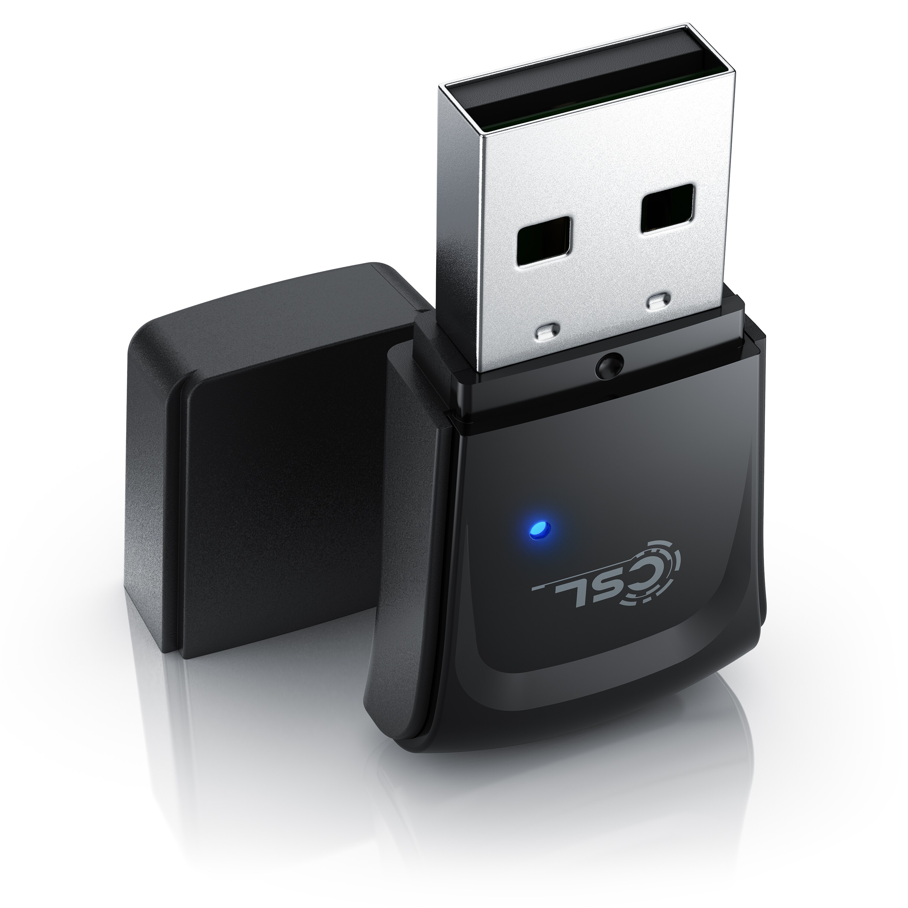 CSL WLAN 300 Mbit/s USB Stick Adapter - WiFi Adapter - Verschl&uuml;sselung WEP WPA WPA2 - 2,4 Ghz 2T2R - Verst&auml;rkung 18 dBm - f&uuml;r Windows 7 - 11 - Bild 1