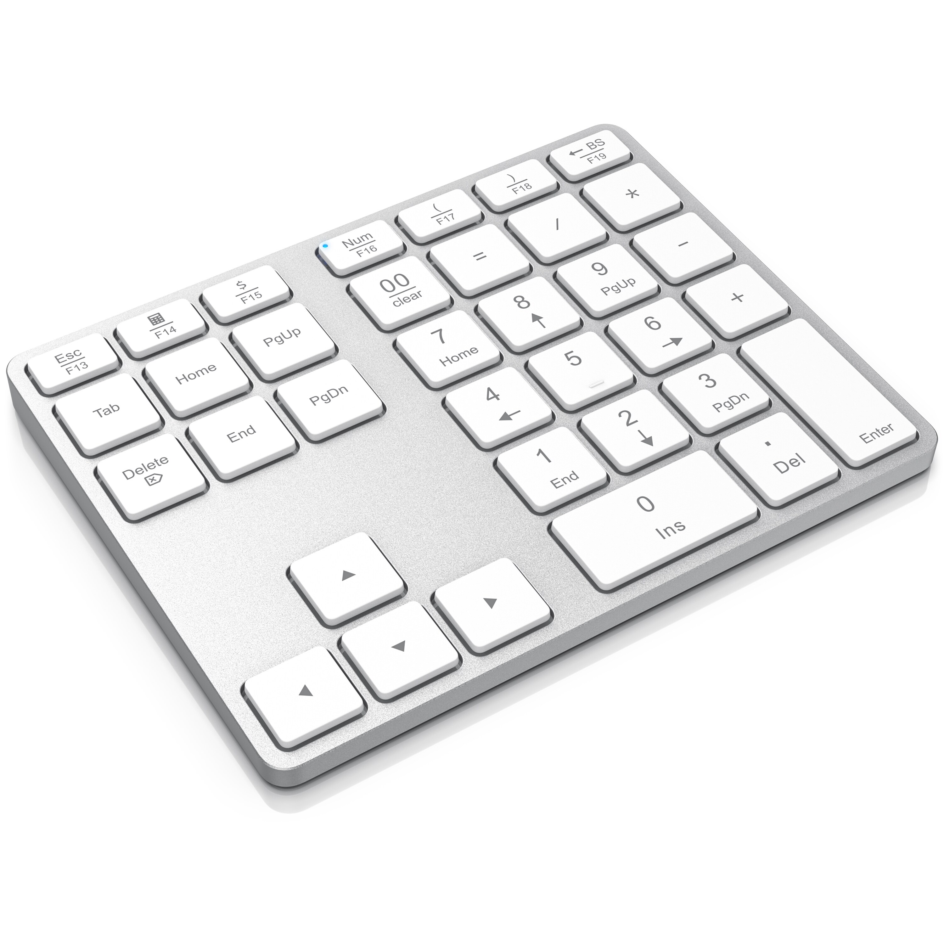 Aplic Bluetooth Numpad - Wireless Ziffernblock mit Multifunktionstasten - Keypad Aluminium - 35 Tasten - Bluetooth 3.0 - Kabellos - Bild 1