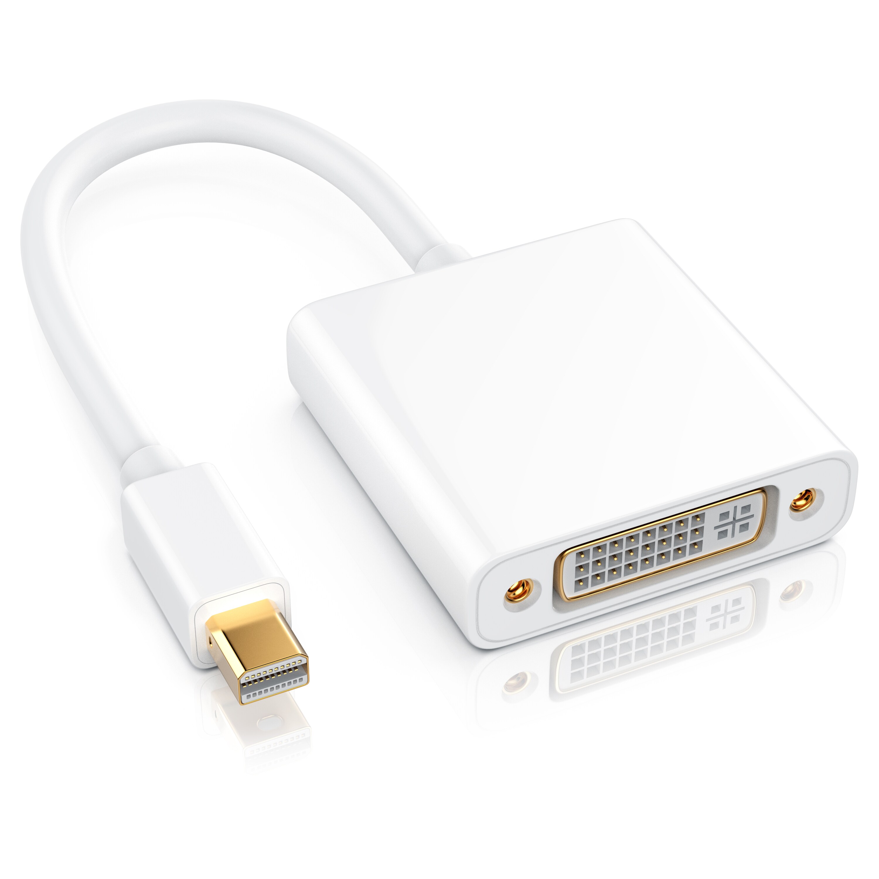 CSL Full HD MiniDP zu DVI Adapter Kabel - Mini DisplayPort zu DVI Buchse - Bild 1