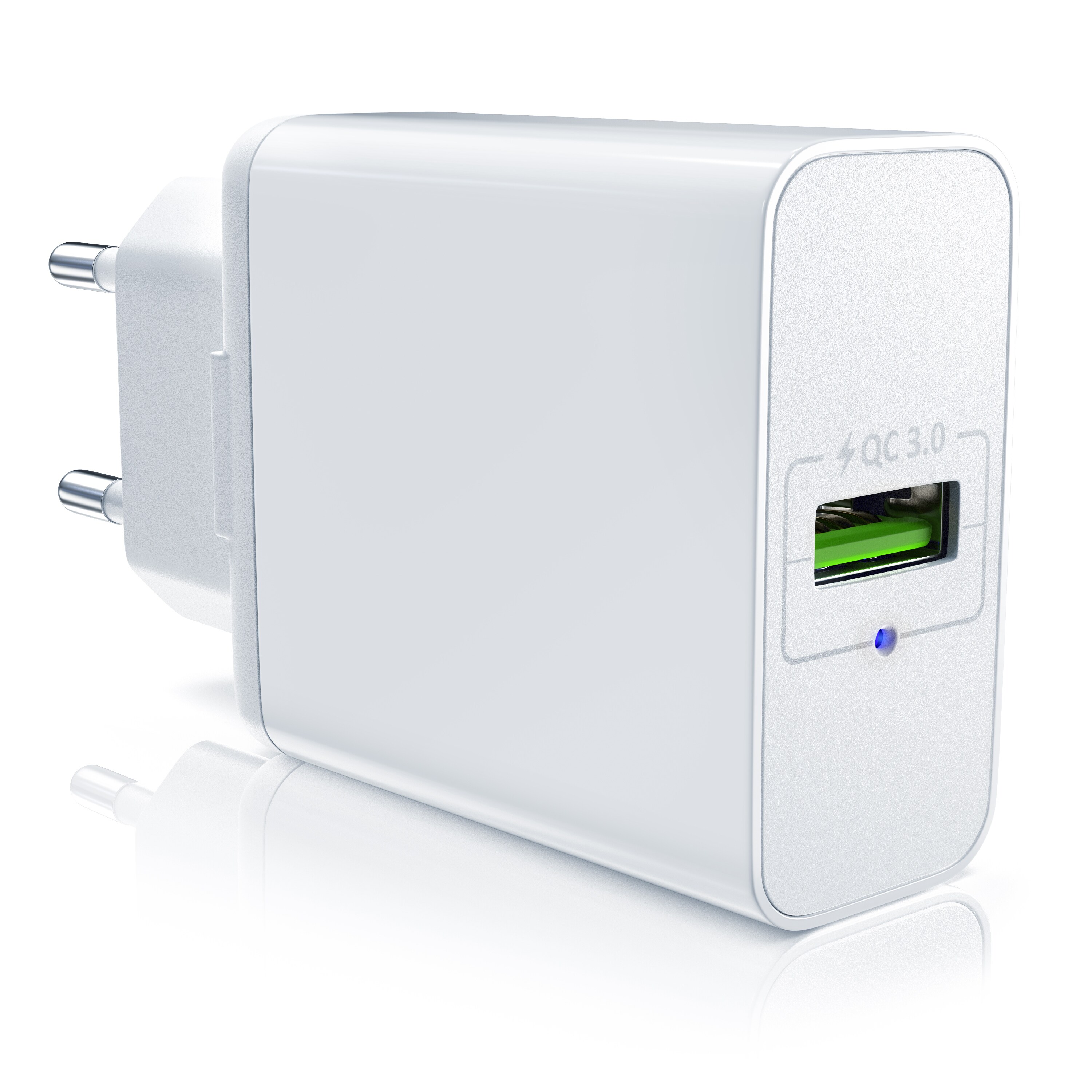 Aplic USB Ladeger&auml;t mit Schnellladefunktion - Netzteil mit Quick Charge 3.0 - Smart Charge Solid Charge Laden - f&uuml;r Handys, Smartphones, Tablets UVM. - Bild 1