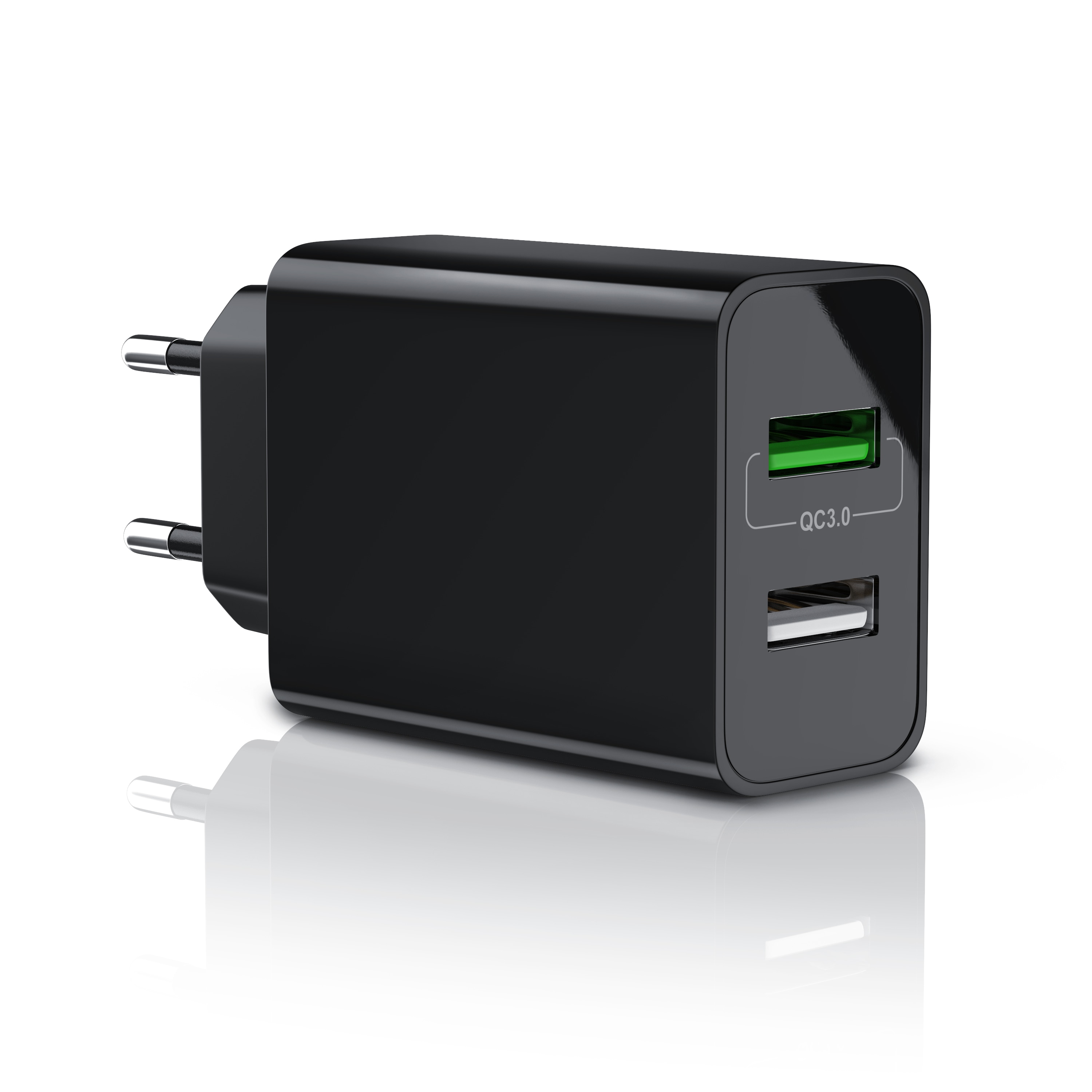 Aplic USB-Ladeger&auml;t 3000 mA, 2-Port, 30W, Quick Charge 3.0 (QC 3.0) Schnelladefunktion - Bild 1