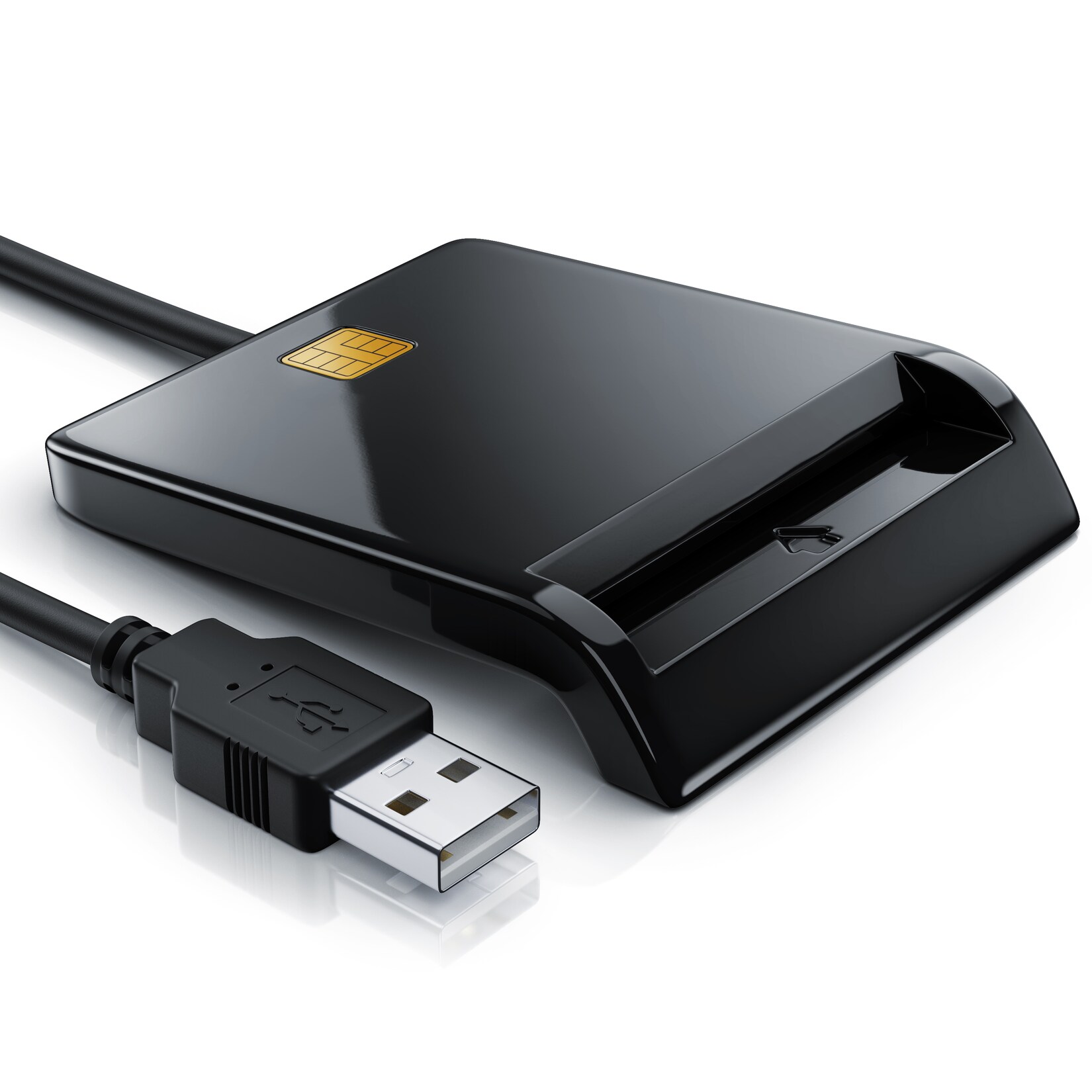 CSL HBCI-Chipkartenleser, USB Karten Leser HBCI fähig für eine schnelle Online-Identifizierung | 04251259150435