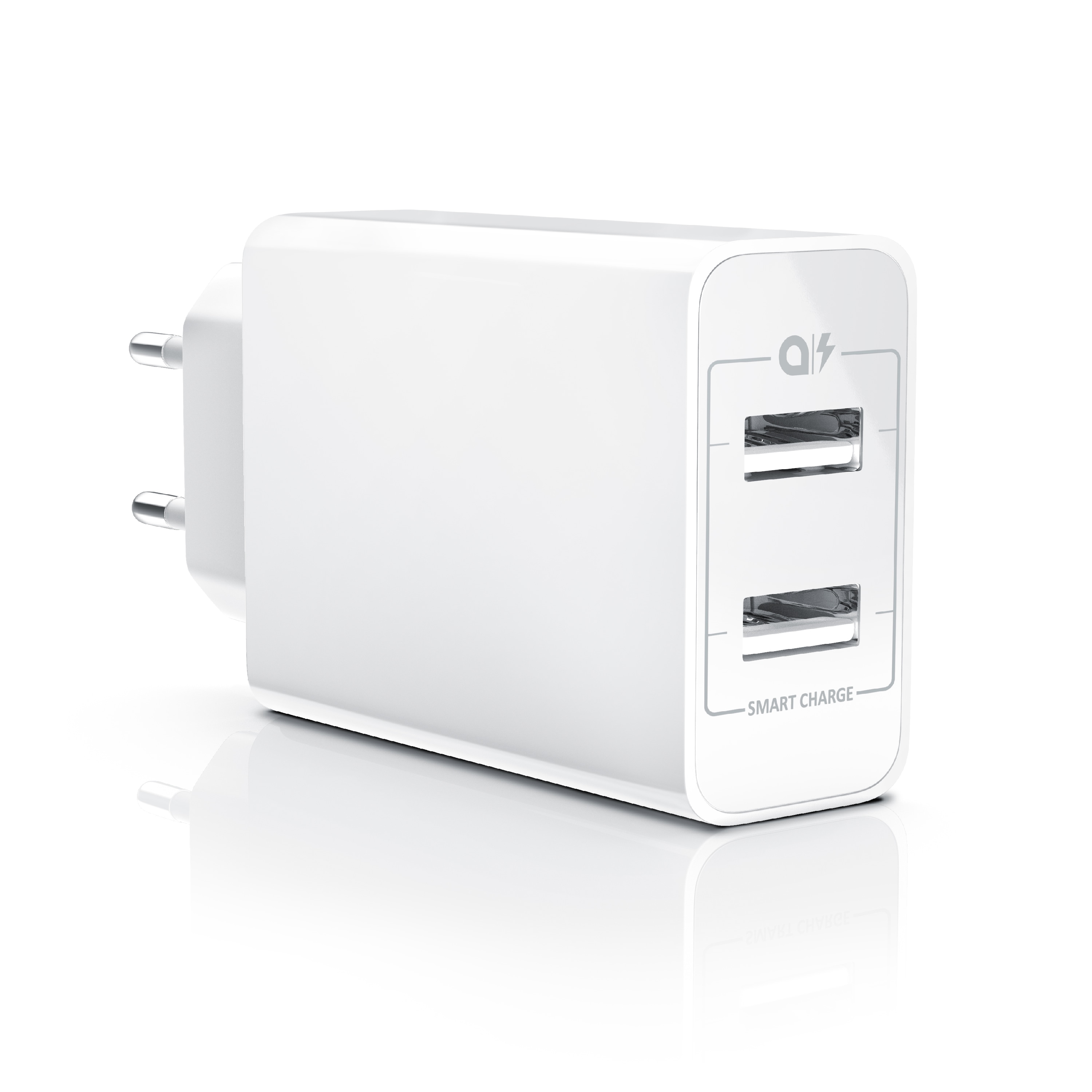Aplic USB-Ladeger&auml;t 4800 mA, 2 Port Nezteil mit Smart Charge + Solid Charge, Leistungsstarke 24W - Bild 1