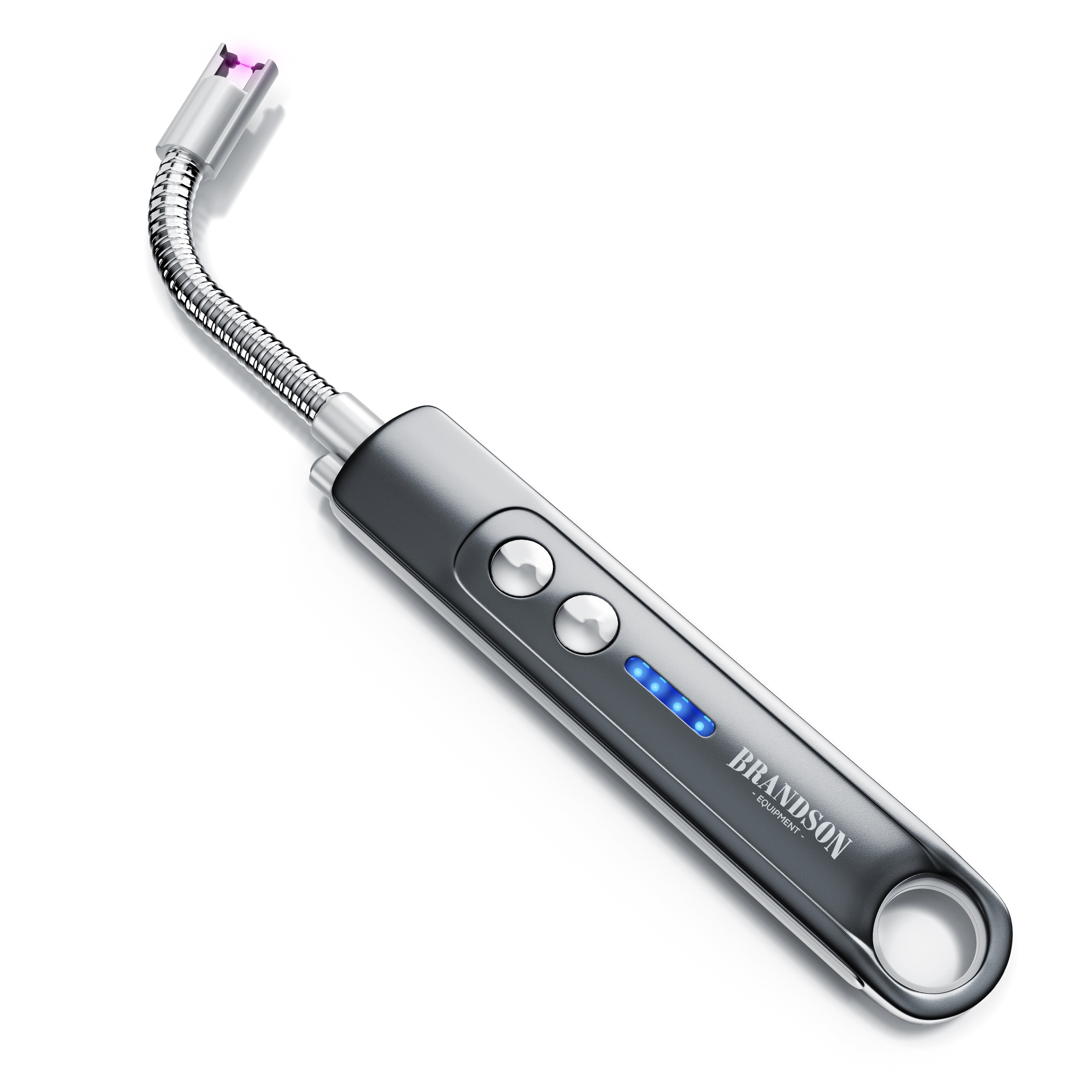 Brandson - Stabfeuerzeug, Lichtbogen Feuerzeug elektrisch, 100 Z&uuml;ndvorg&auml;nge, USB aufladbar Kerzenanz&uuml;nder f&uuml;r K&uuml;che, Kerzen, Gasherde, Grill, Kamin - Bild 1