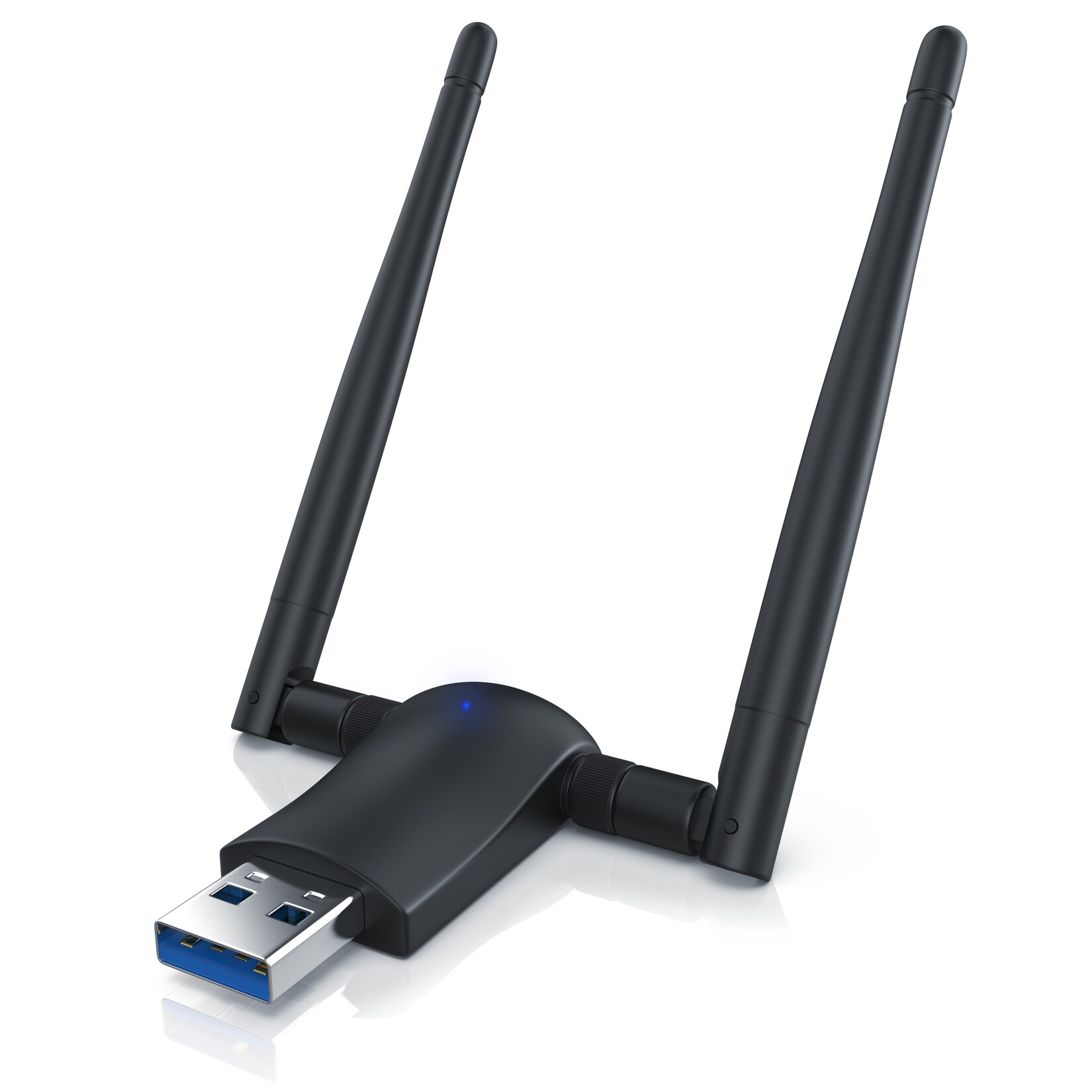 Aplic WLAN-Stick, WIFI Dongle USB 3.0, 1200 MBit/s Dual Band 2,4 + 5 Ghz externe Antennen | 04061474028965
