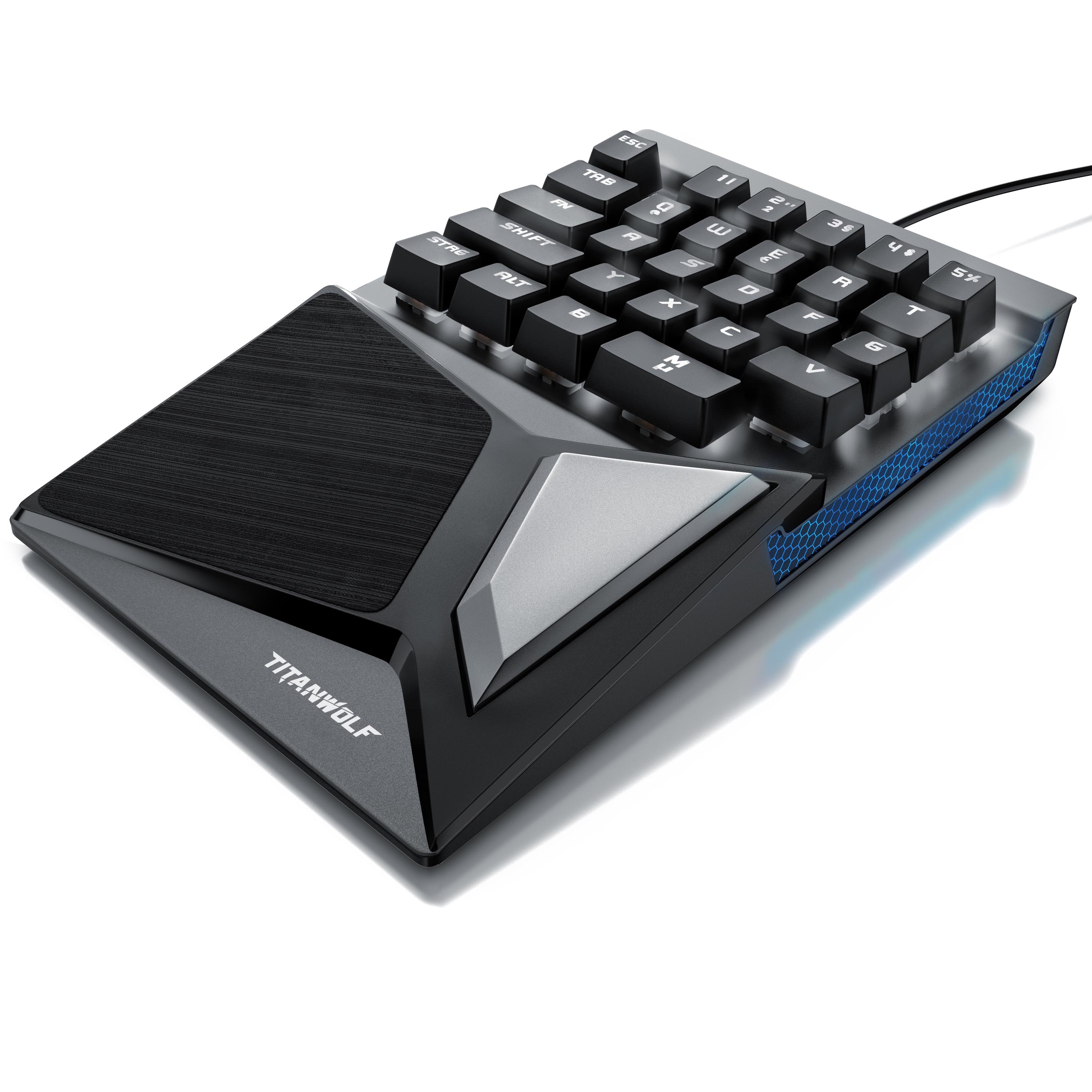 Titanwolf Gaming-Tastatur, mechanische Keypad Tastatur mit 28 Tasten, Gaming Einhandtastatur - Bild 1