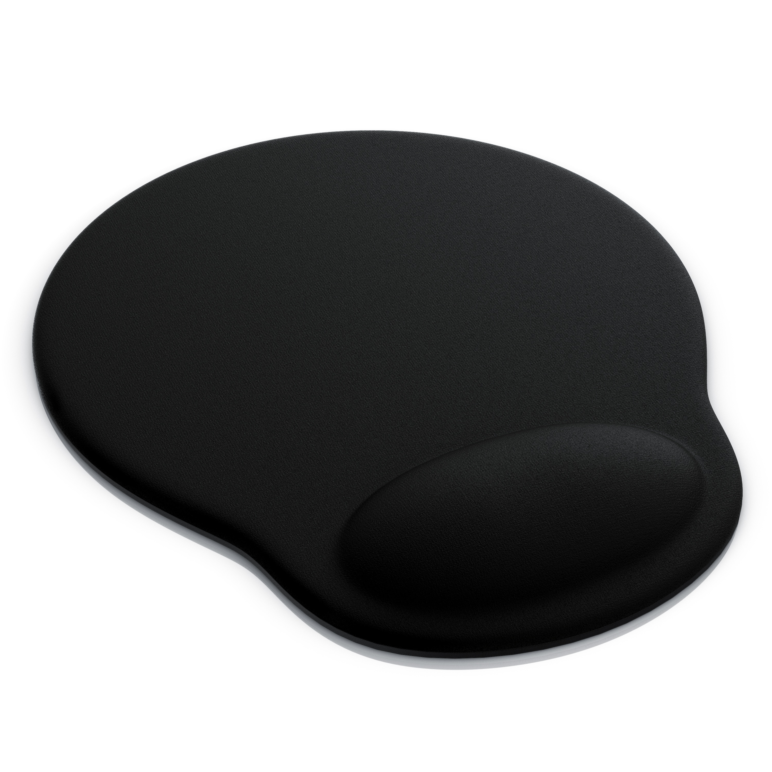 CSL Mauspad, Ergonomisches Schaumstoff Office Mousepad, Entlastung des Handgelenks, schwarz - Bild 1