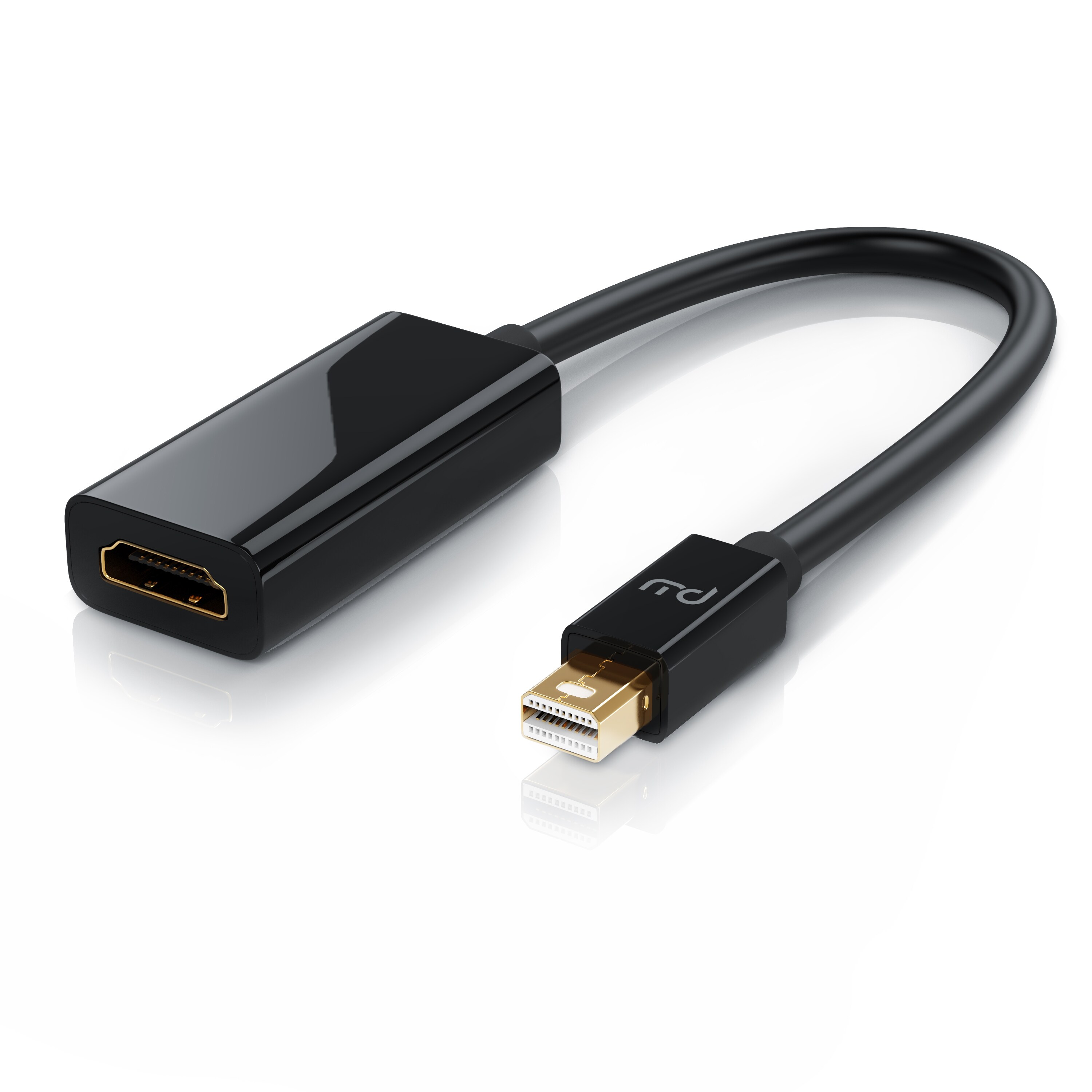 Primewire Mini DisplayPort zu HDMI Adapter, Ultra HD 4k MiniDP zu HDMI Buchse Monitor Konverter, Adapterkabel - Bild 1