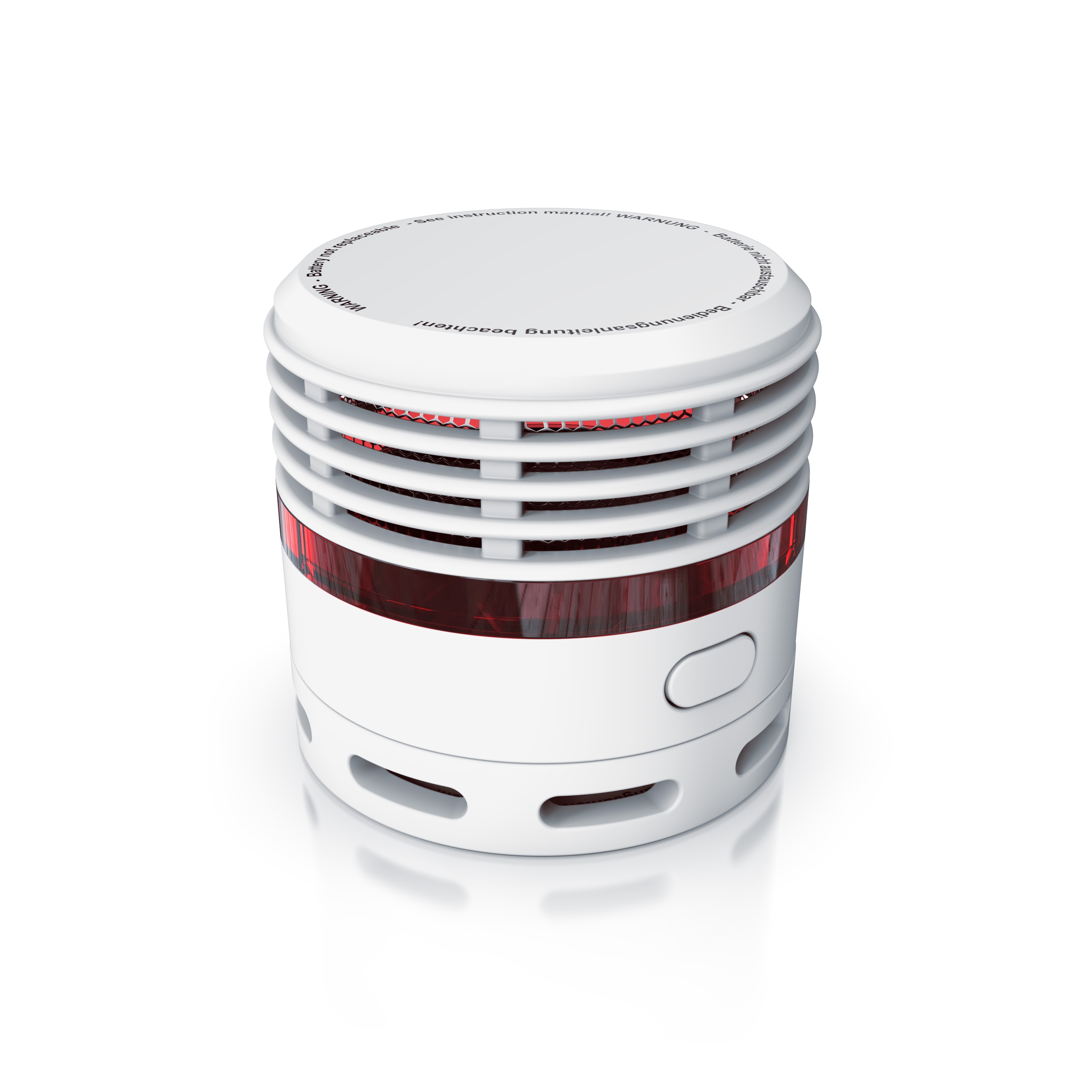 Brandson Rauchmelder Mini - 10 Jahre Batterie - Lithium Ionen Batterie 1500 mAh - Lautst&auml;rke 85 db - LED Indikator - Pr&uuml;ftaste - Bild 1