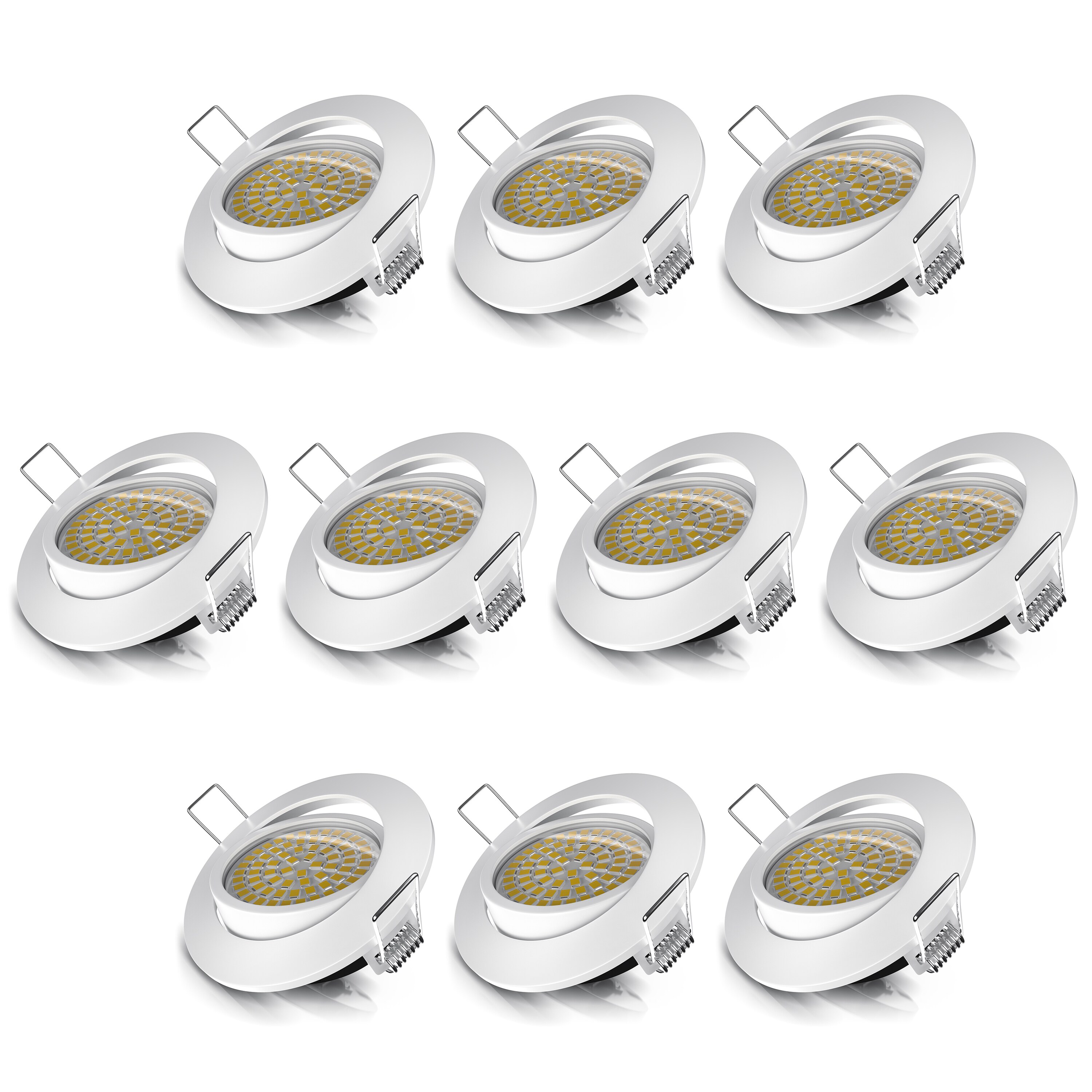 Brandson LED Einbaustrahler schwenkbar Warmwei&szlig; 3000K Deckenspot / Deckenstrahler 5W - 320 Lumen - Bild 1