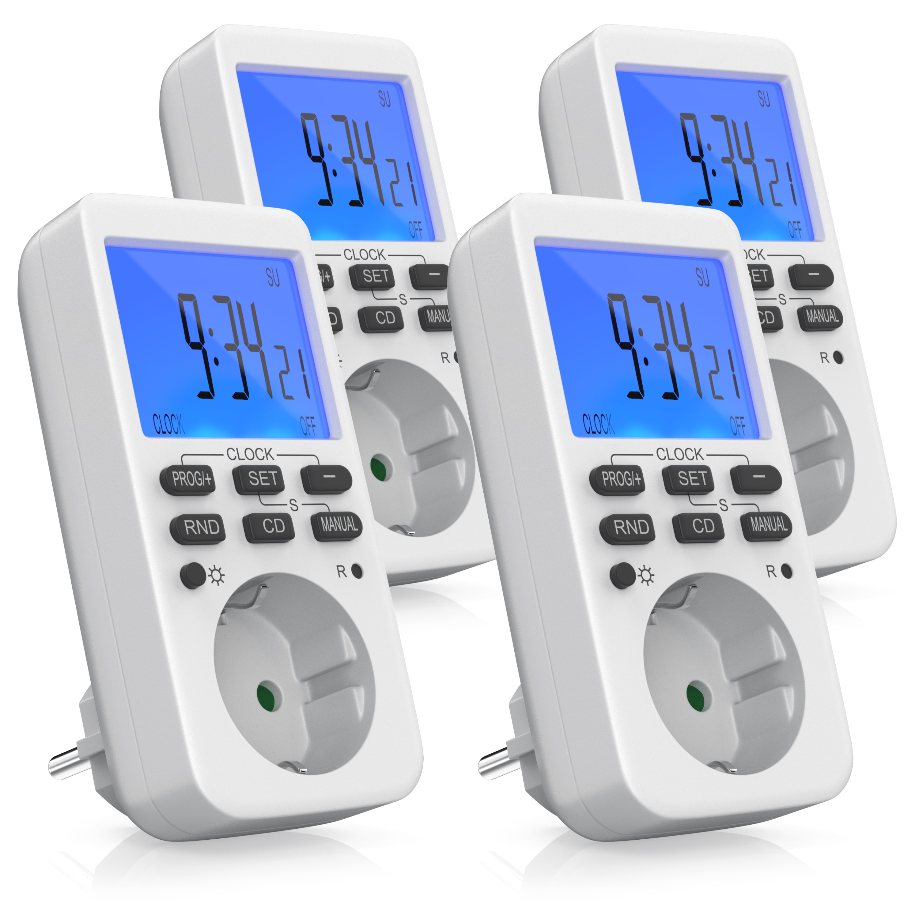 BEARWARE Zeitschaltuhr programmierbar mit LCD Display Steckdosen Timer / max 3680W - Bild 1