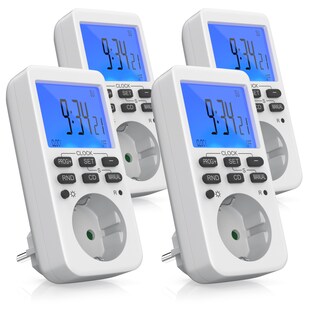 BEARWARE Zeitschaltuhr programmierbar mit LCD Display Steckdosen Timer / max 3680W - Bild 1
