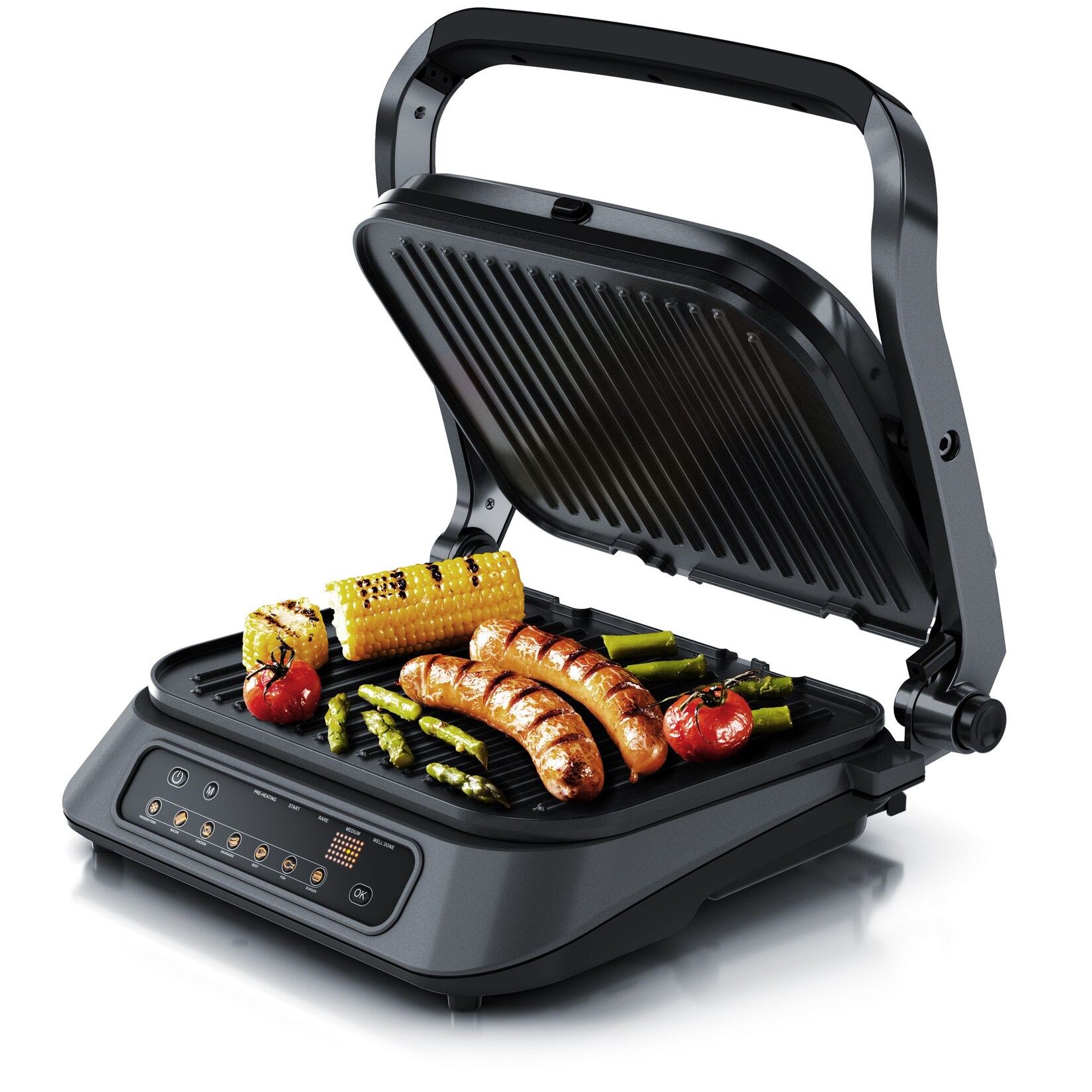 Arendo Kontaktgrill, 1900 W, Digitalsteuerung, abnehmbare Platten | 04061474009599