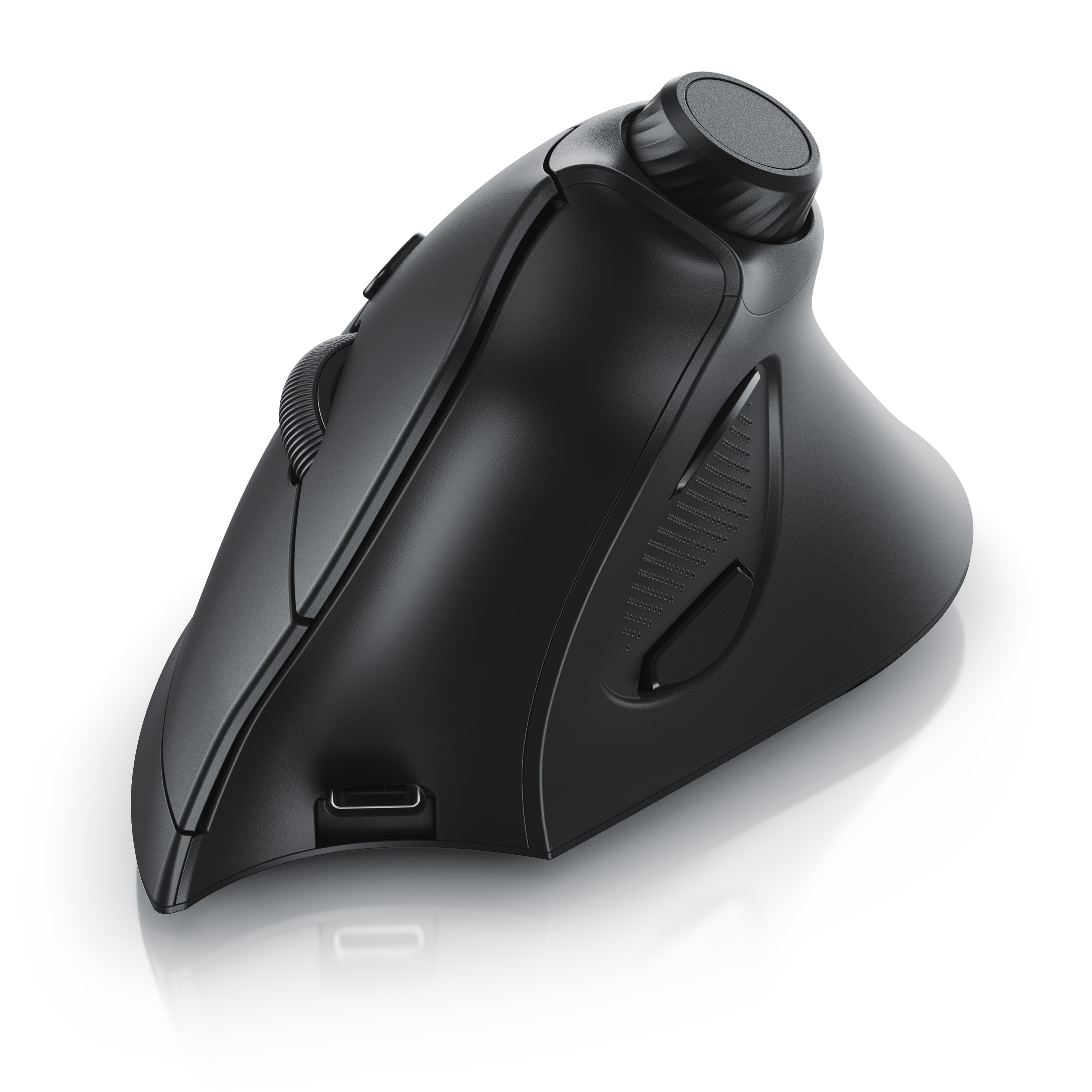 CSL Vertikalmaus kabellos, Wireless 2,4 GHz, ergonomisch, gegen Mausarm, 250 dpi, Multimedia-Drehregler - Bild 1