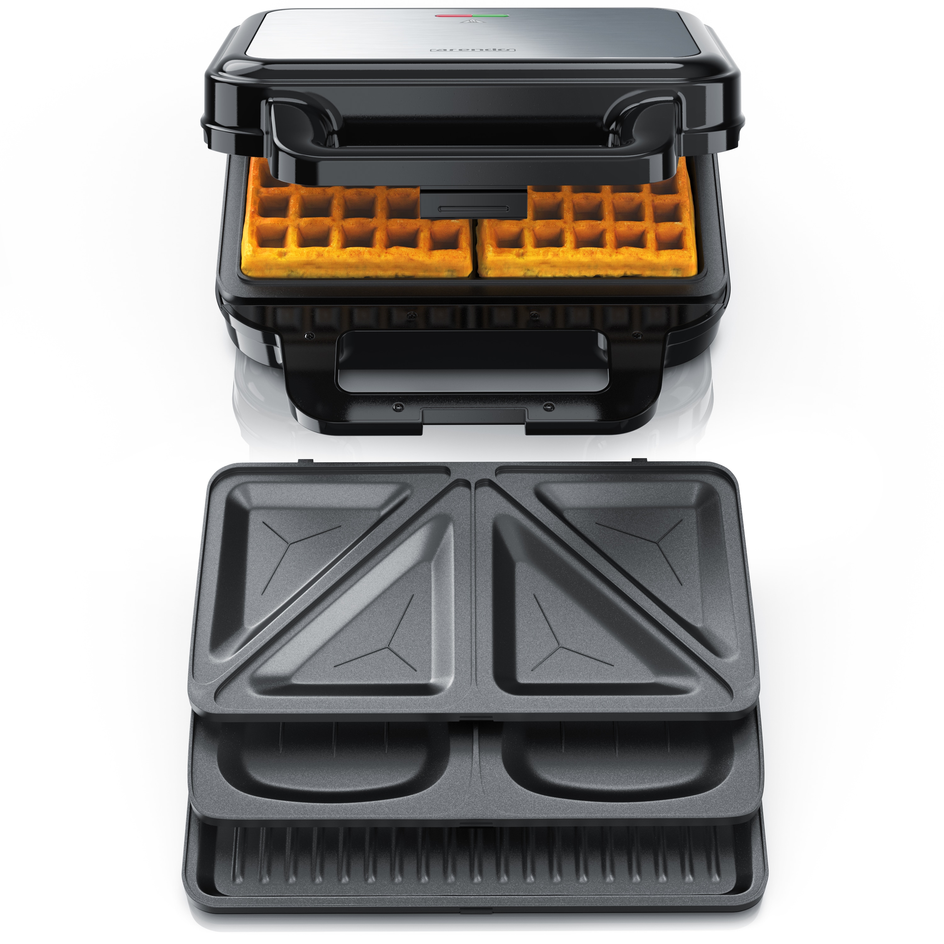 Arendo Sandwichmaker 3-in-1, 900 W, Cool Touch, Antihaft, BPA frei - Bild 1