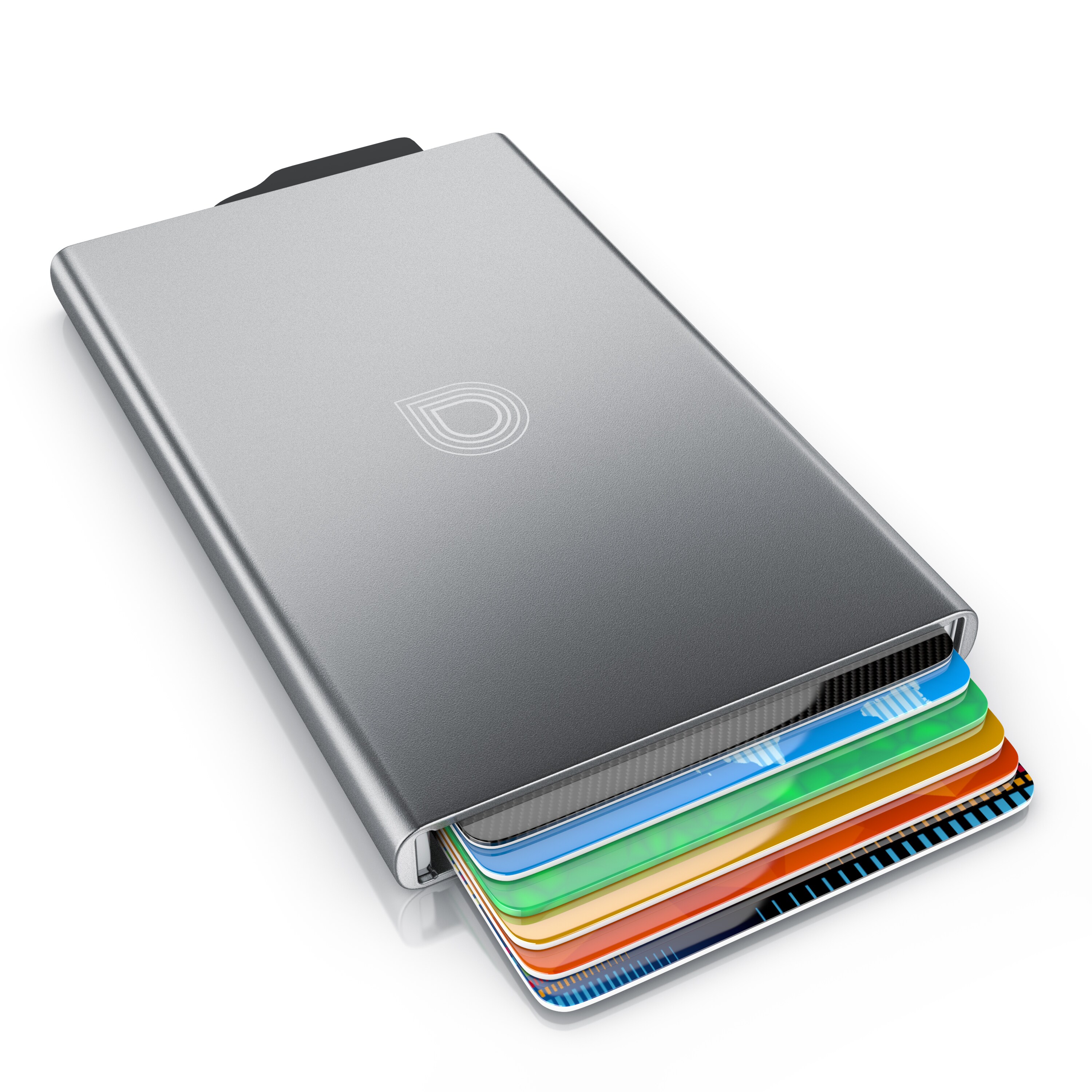 Aplic Kartenetui, Aluminium, NFC RFID Blocker, Platz f&uuml;r 6 Karten - Bild 1